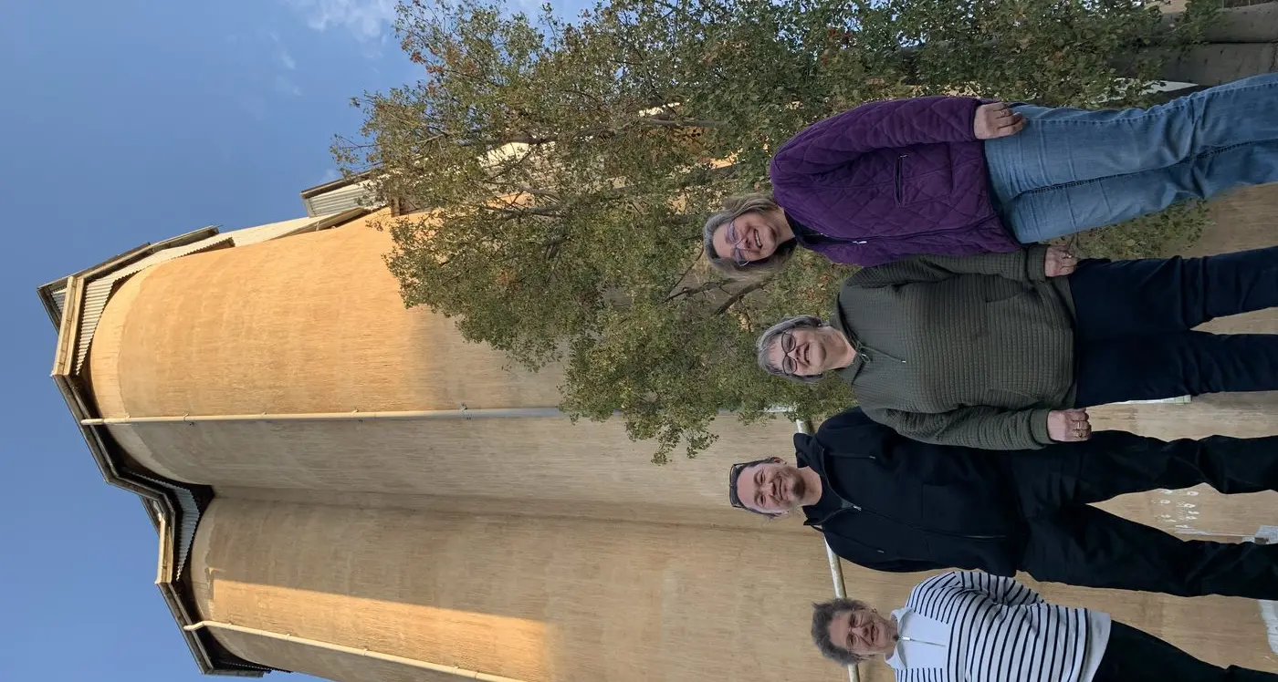 Boorowa’s silo art dream edges closer with visit from renowned artist