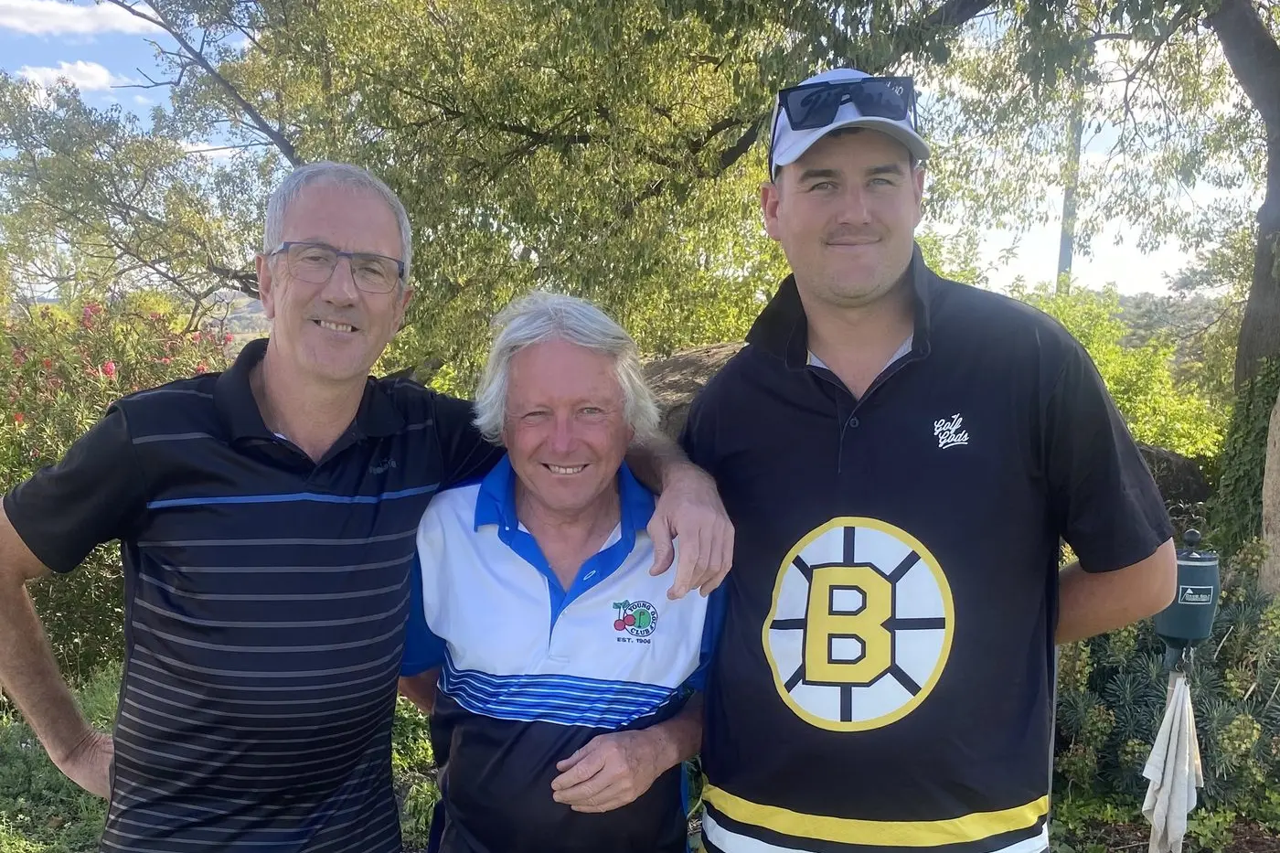 Secret Birdie winner Darce Whinam with Saturday winners Craig Watson and Jarod Schiller. PHOTO: Supplied.