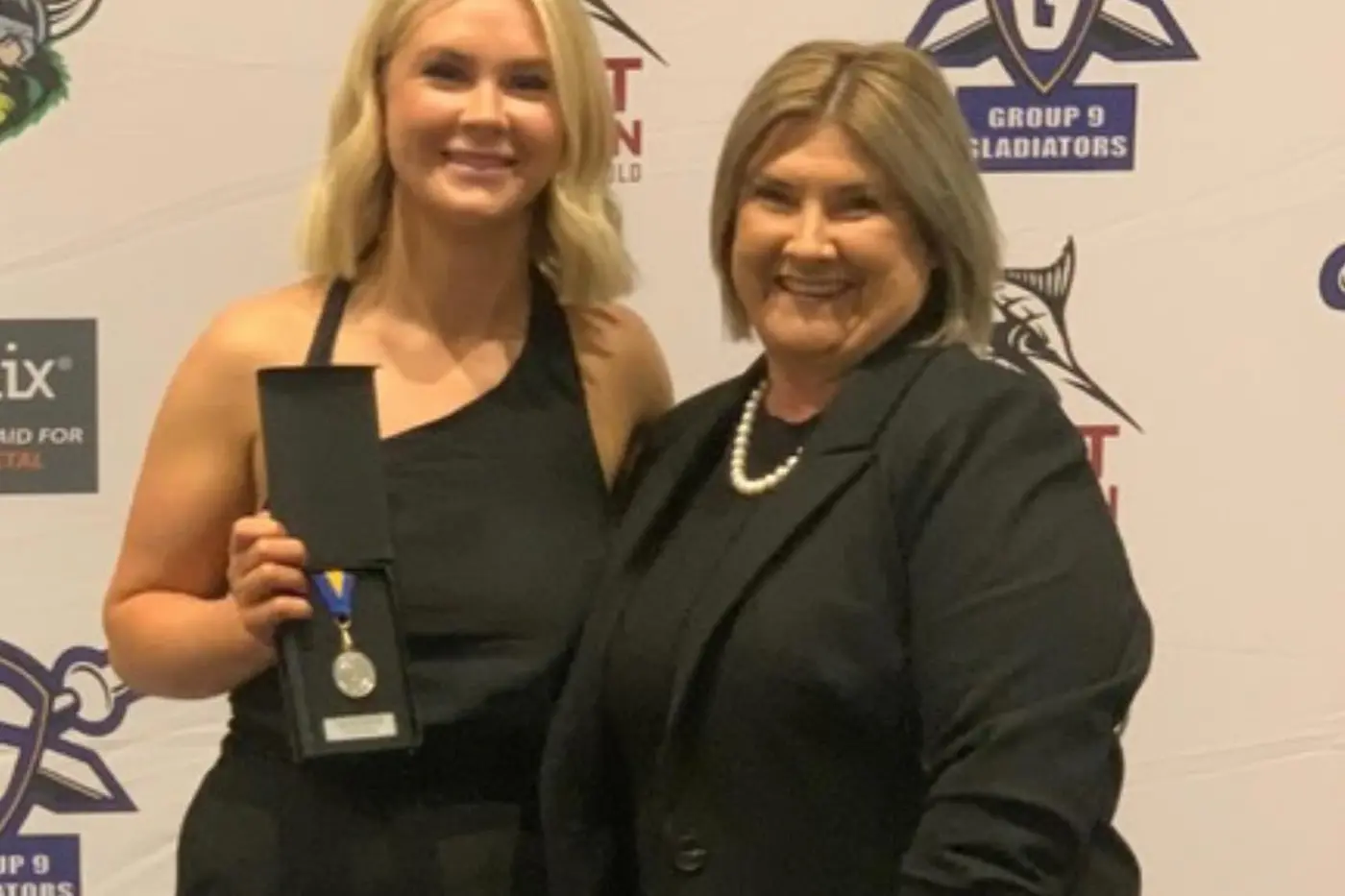 Jamila Piercy was the first ever best and fairest for the Group 9 women\\'s tackle competition. Photo: YRLFC/FB.