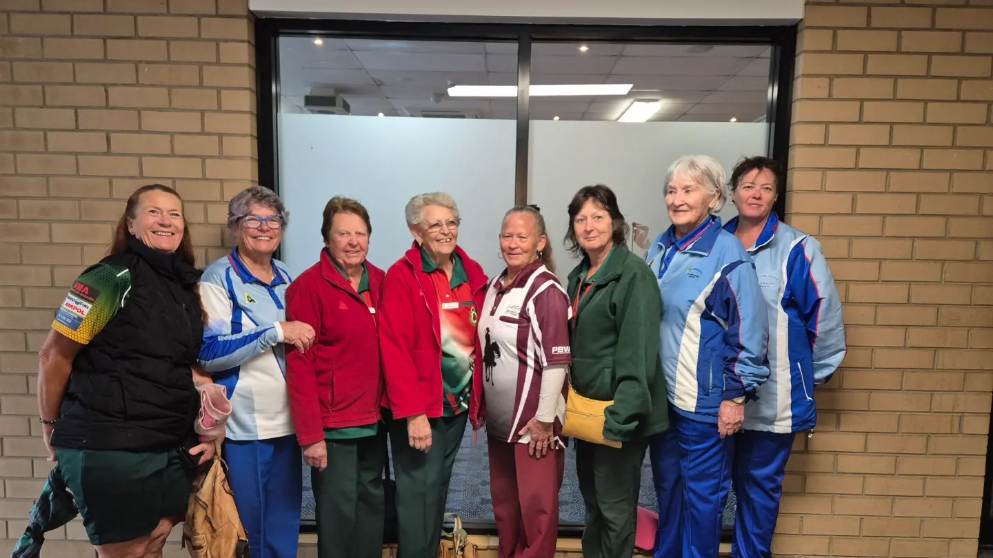South West ladies bowl onto the greens