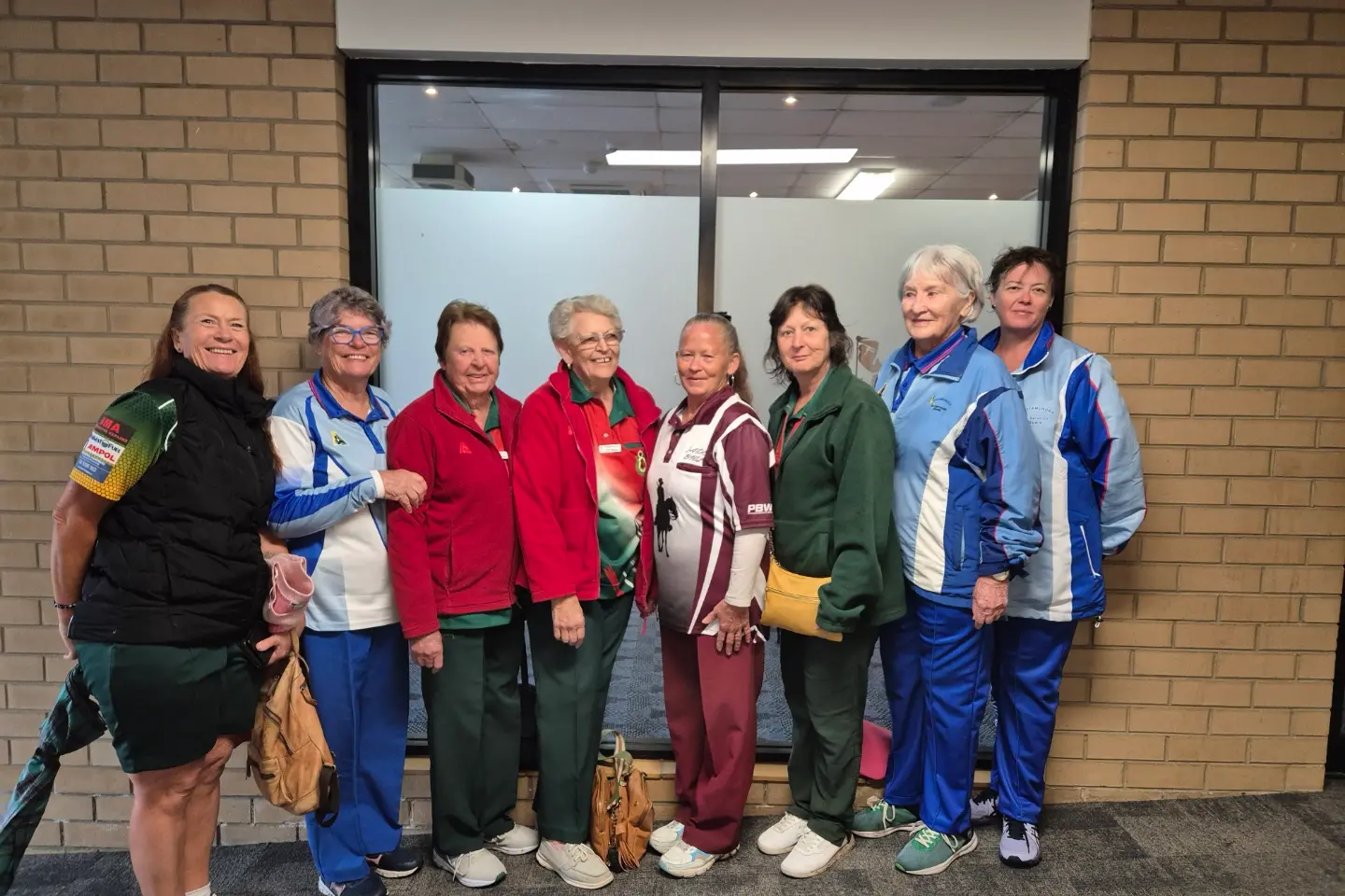 South West ladies bowl onto the greens
