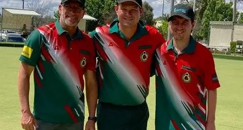 David, Damien and Jono win Men's State Triples