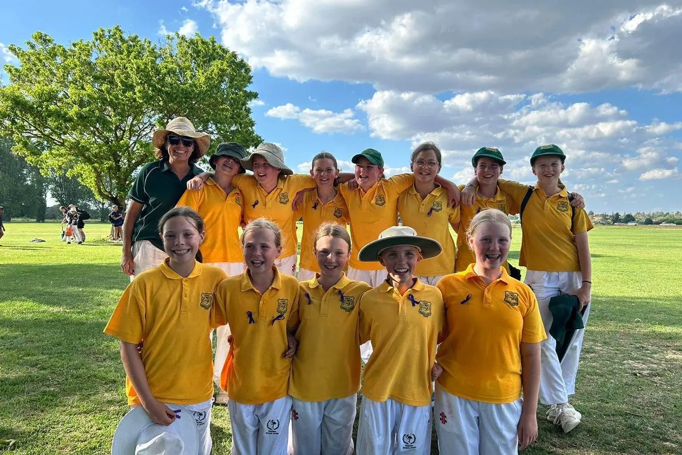 The Young Public School girls cricket side came third in the state in the finals last Wednesday.