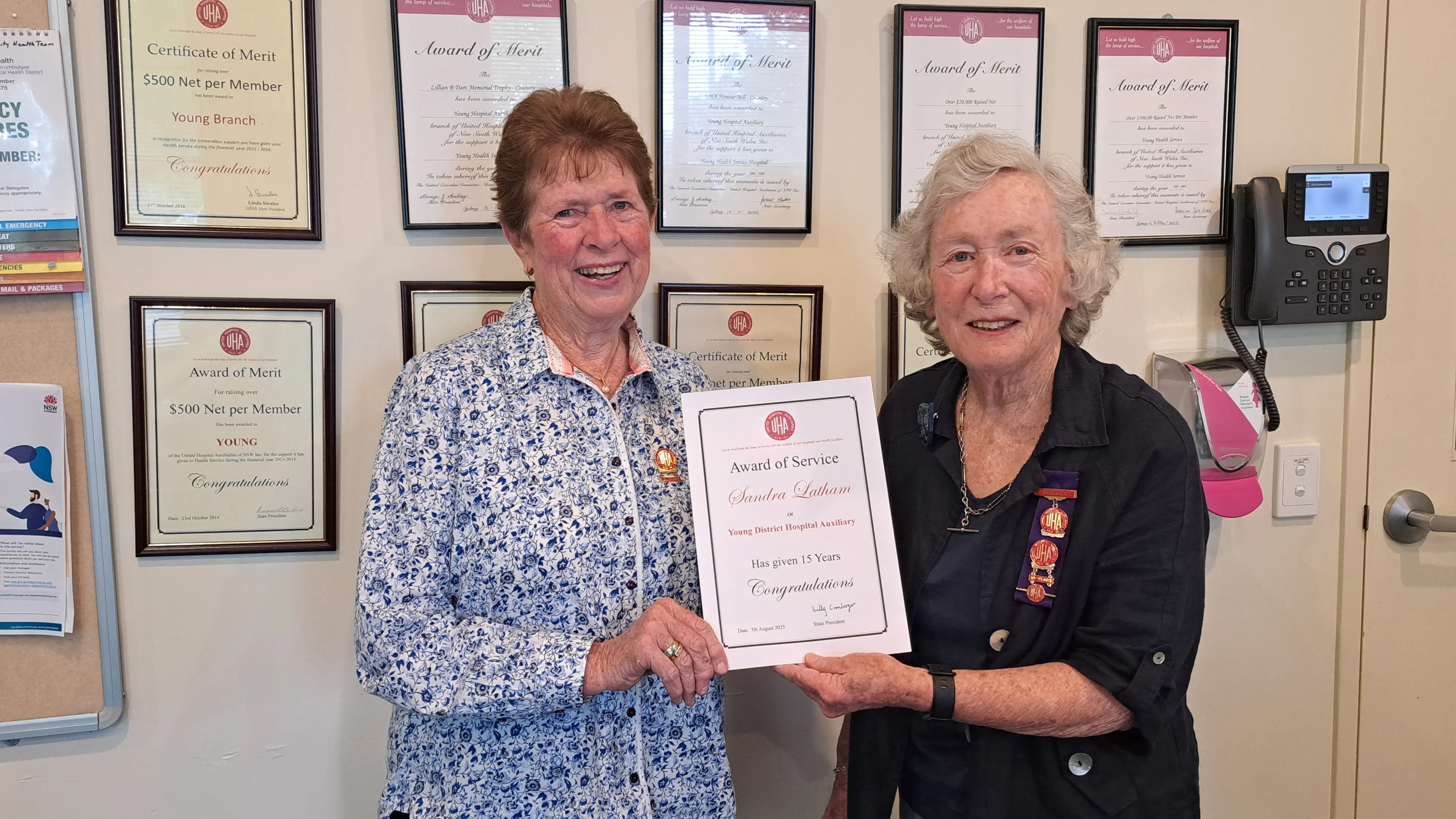 Accolades for Young Hospital Auxiliary