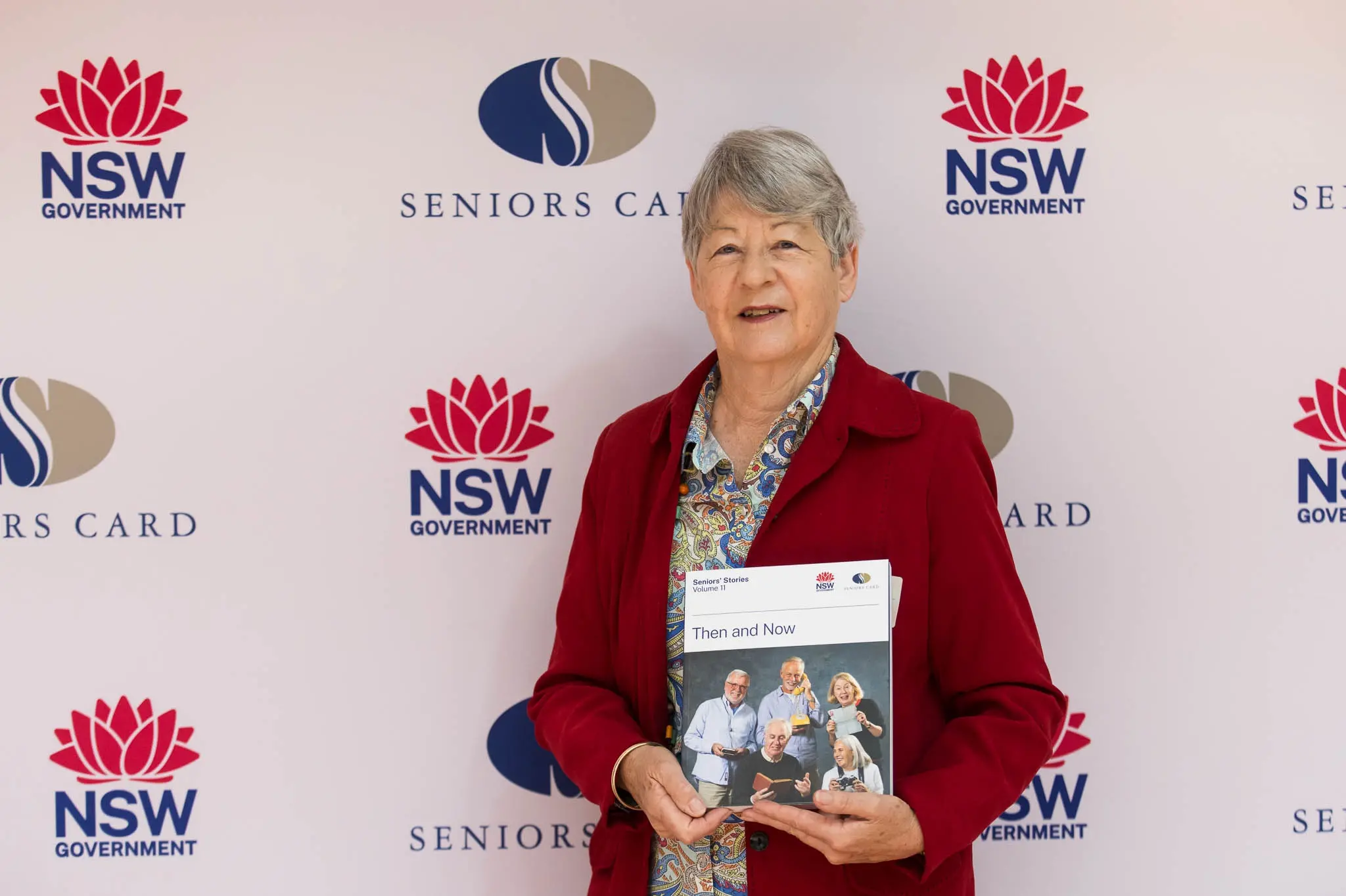 <p>Maree Myhill holding Seniors Stories which has her own work published in it at the 2025 launch. PHOTO: Supplied</p>\\n
