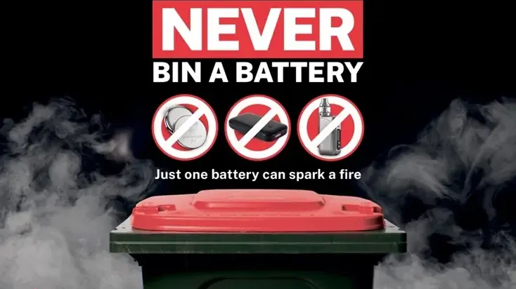 Community warned about battery disposal following tip fire