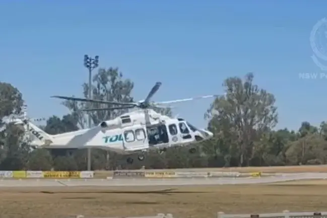 <p>The man was airlifted to the Canberra Hospital on Monday afternoon. PHOTO: NSW Police</p>\\n