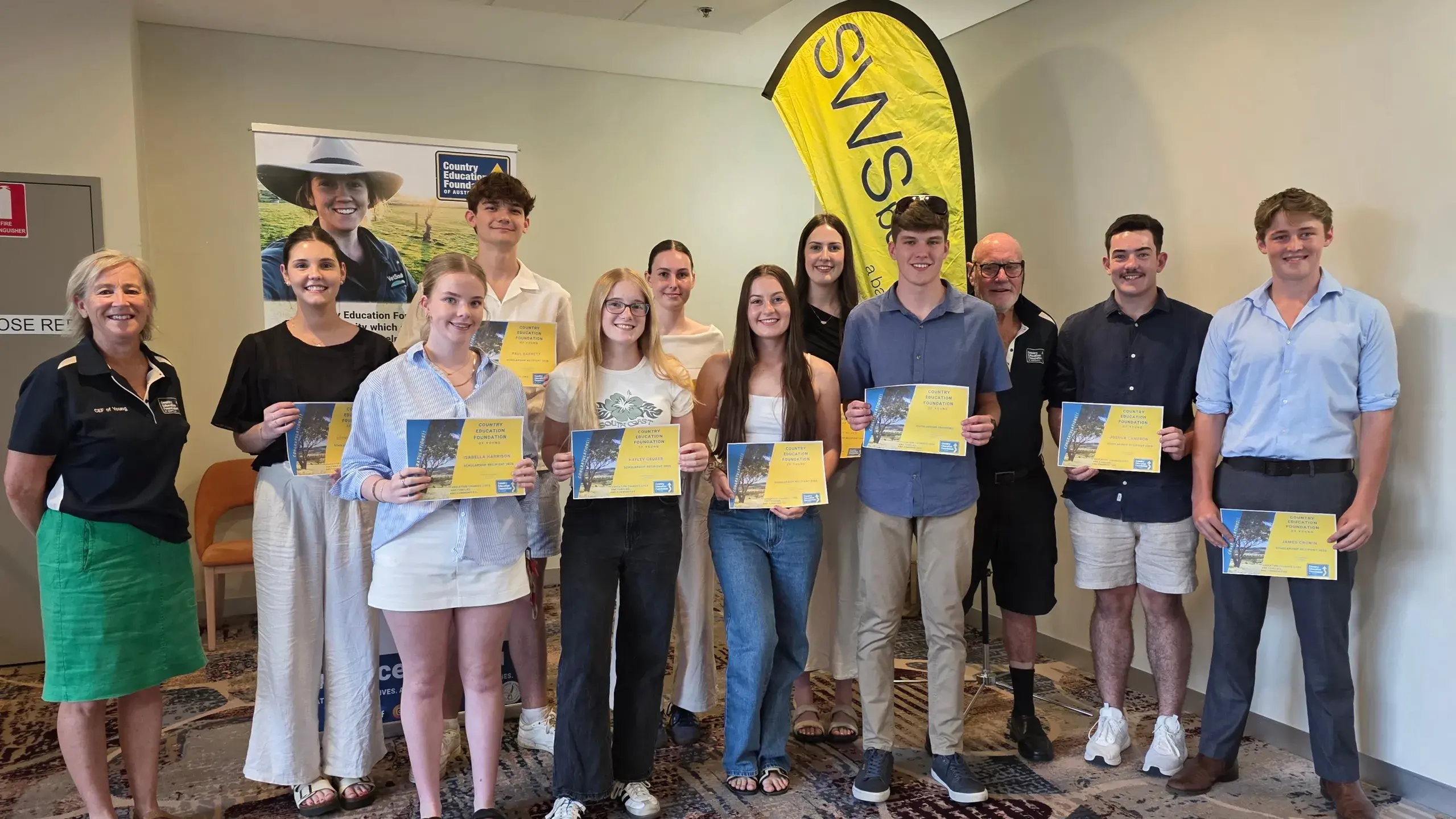 Scholarships presented from Young CEF