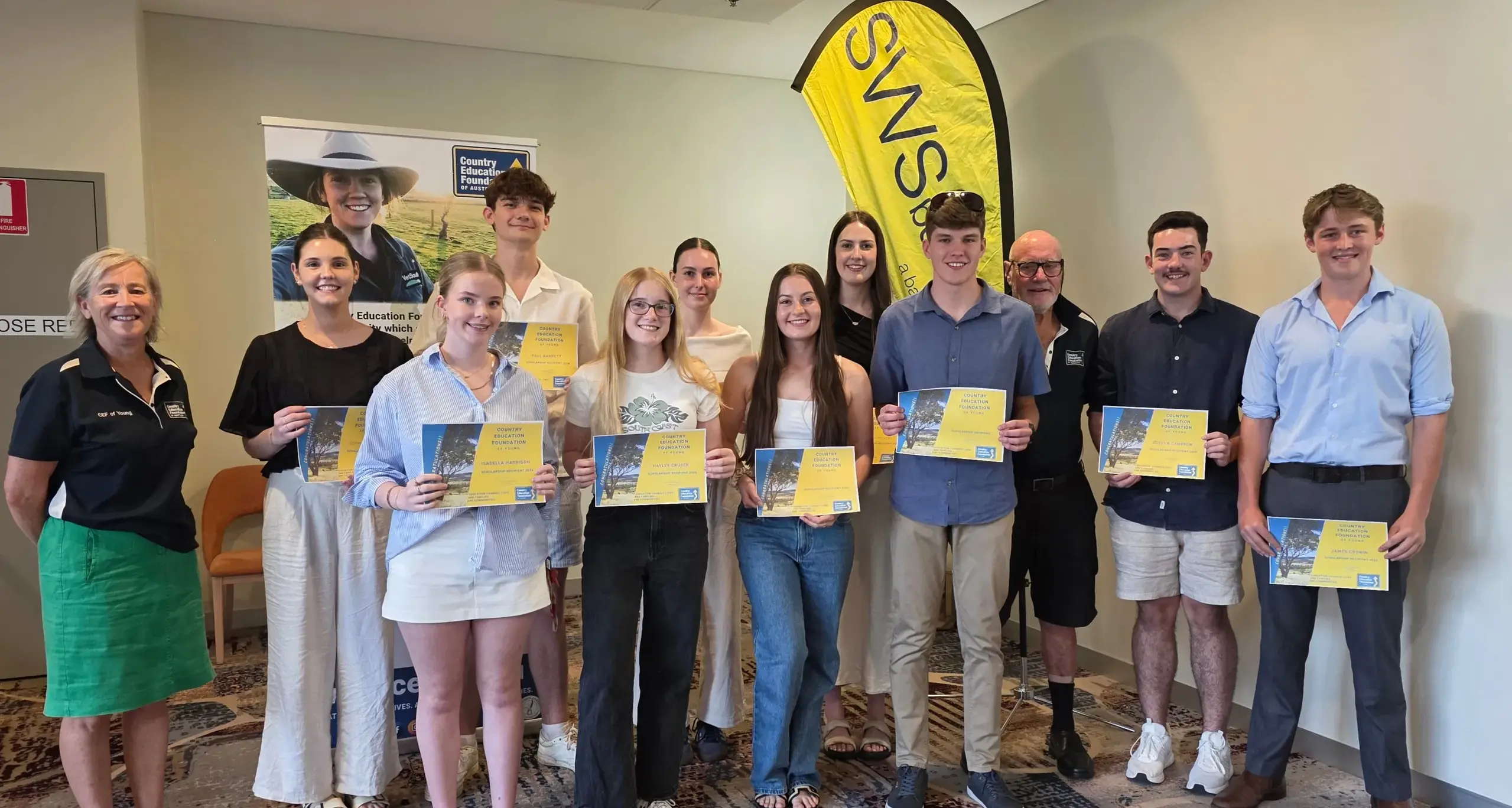 Scholarships presented from Young CEF