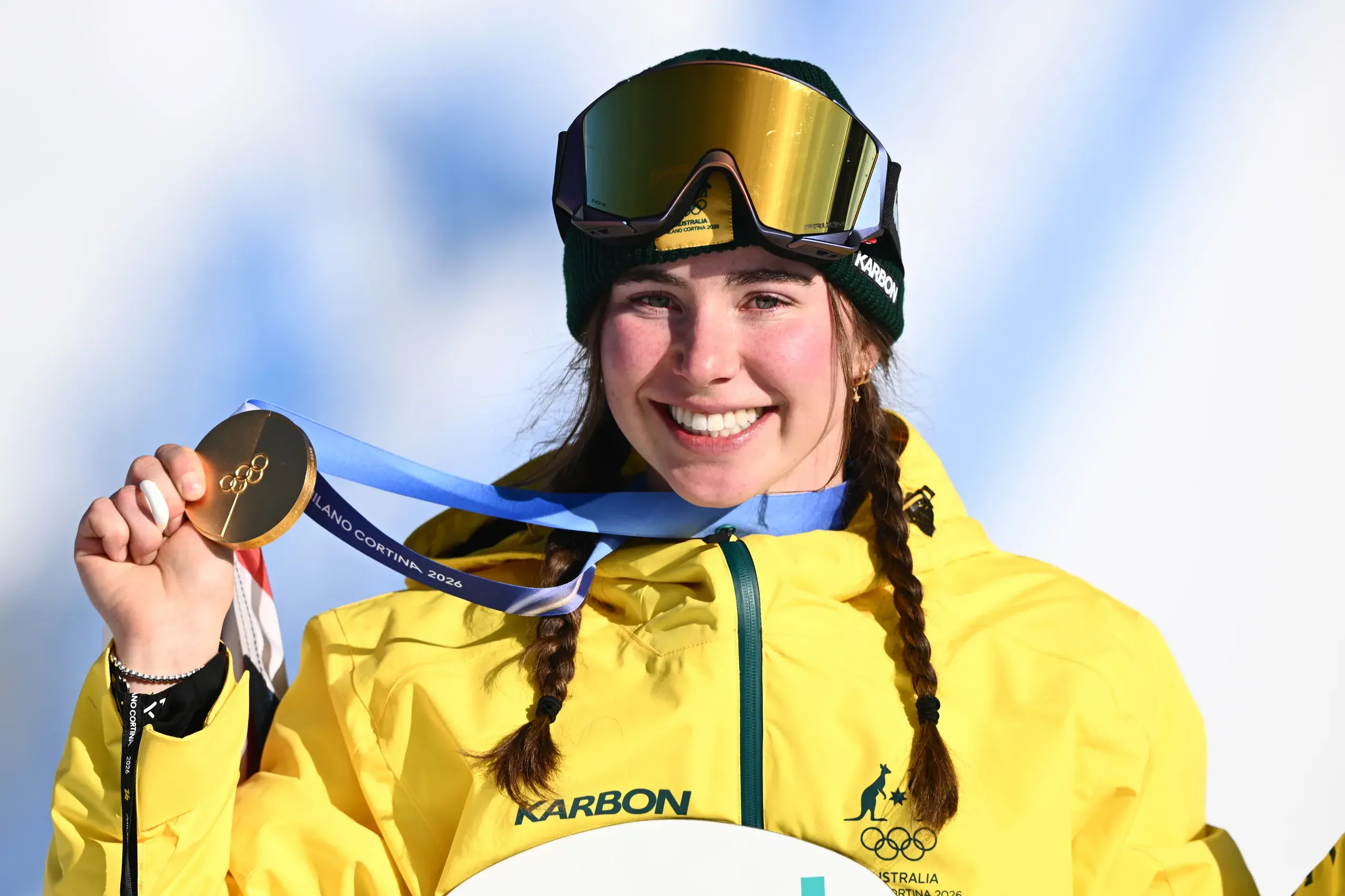 <p>GOLDEN MOMENT: Josie Baff celebrates after being presented the Winter Olympic gold medal during the victory ceremony in the women\\u2019s snowboard cross final. PHOTO: AAP Image </p>\\n