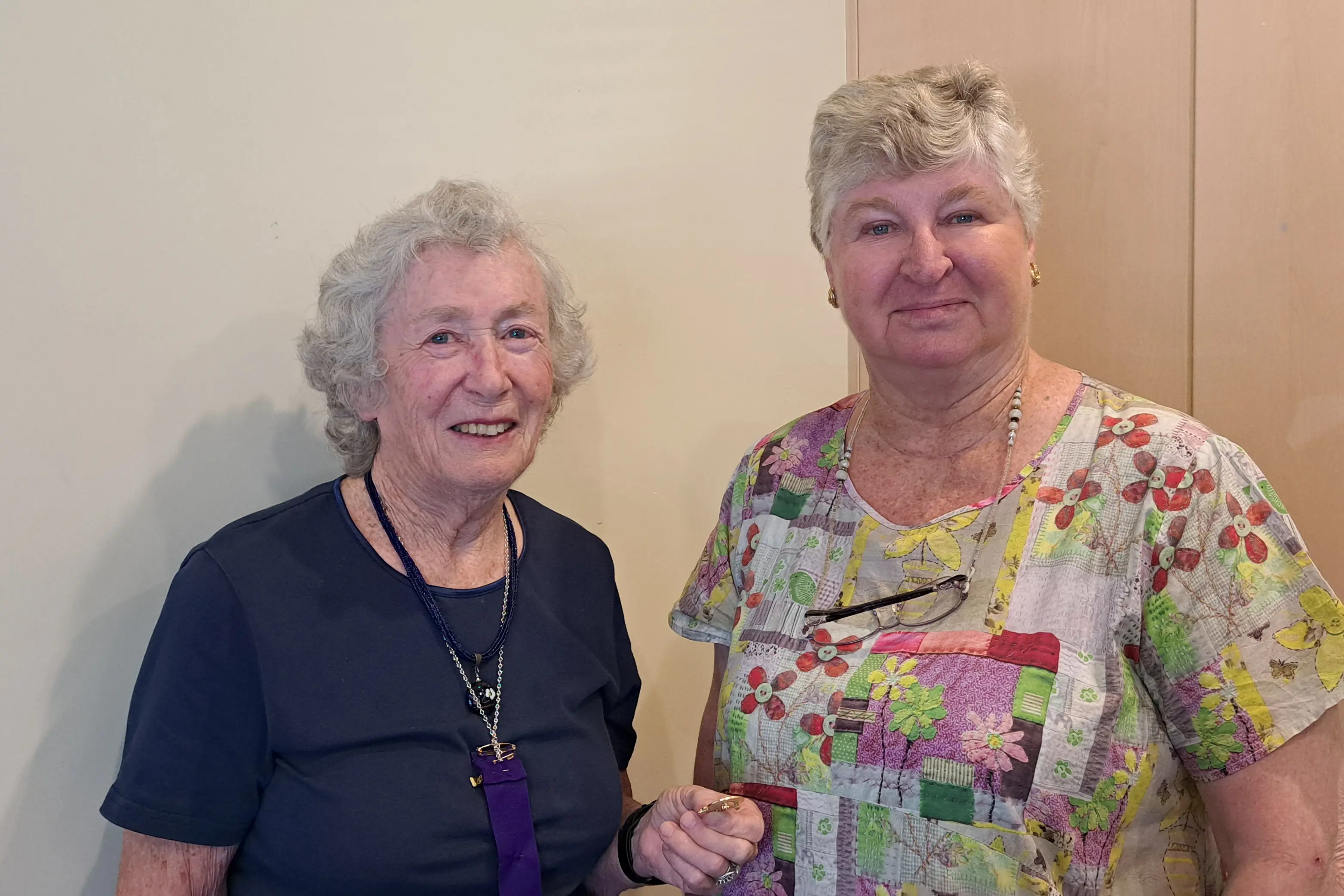 <p>President Janice Ward presented Kay McDonald with her Auxiliary badge. PHOTO: Supplied</p>\\n
