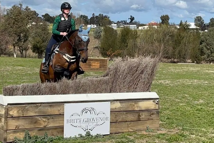 <p>Ashleigh Carberry from Harden Pony Club on the Harden Cross Country course</p>\\n