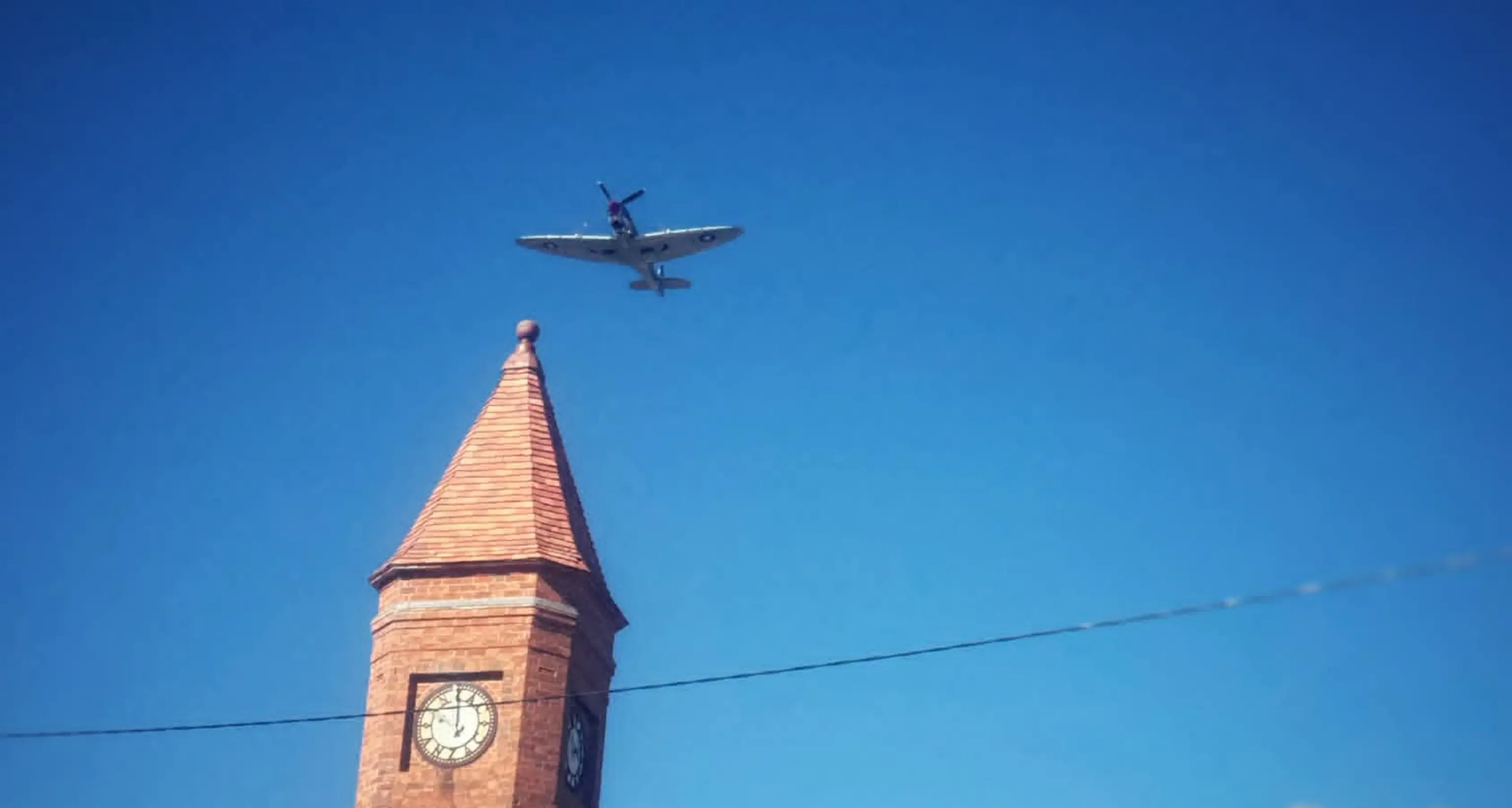 Spitfire flyover links Boorowa and Harden in sweeping ANZAC Day tribute