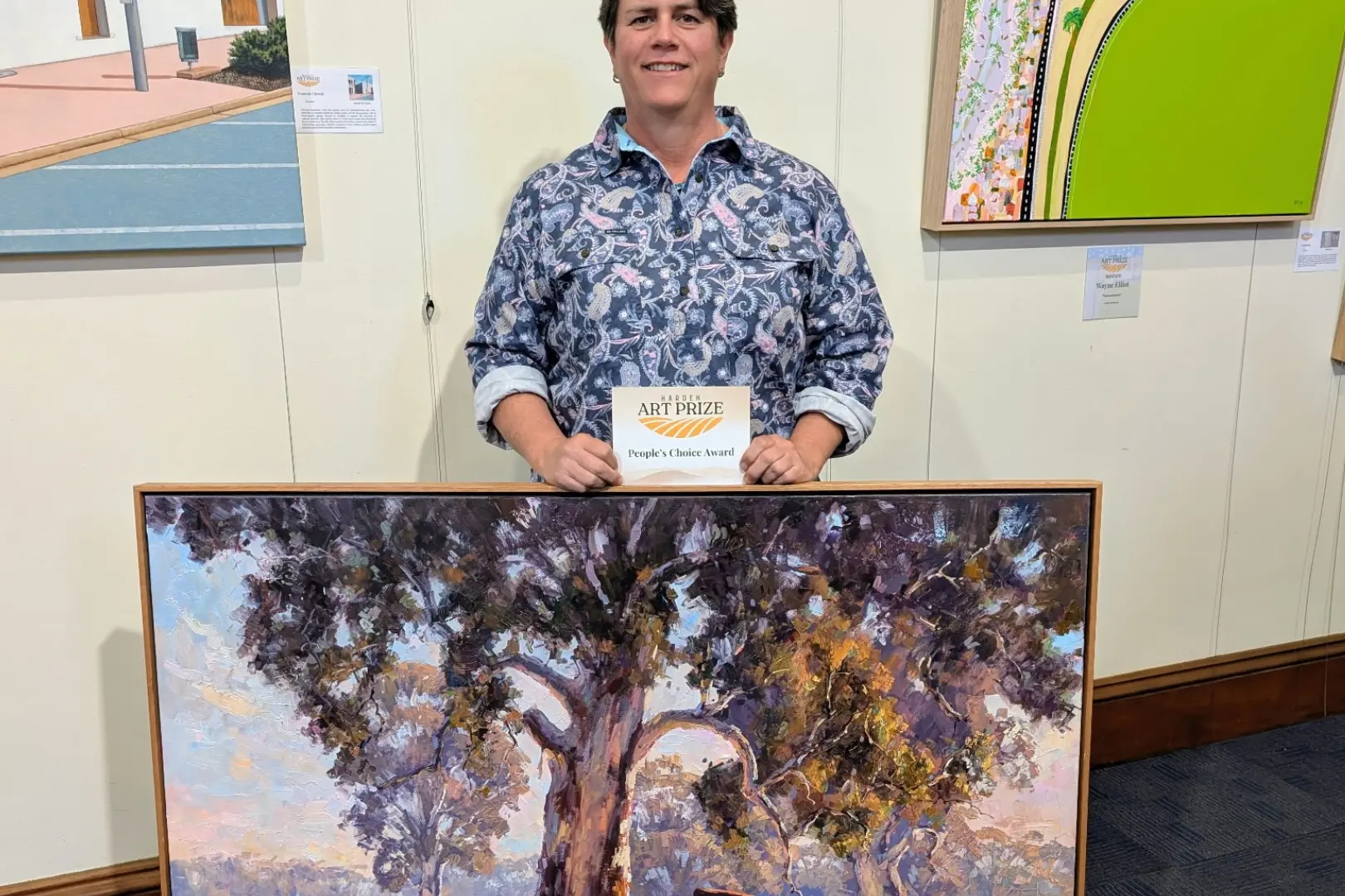 <p>Kathy Ellem awarded the 2026 People\\u2019s Choice Award for her painting Strength Overarching.</p>\\n