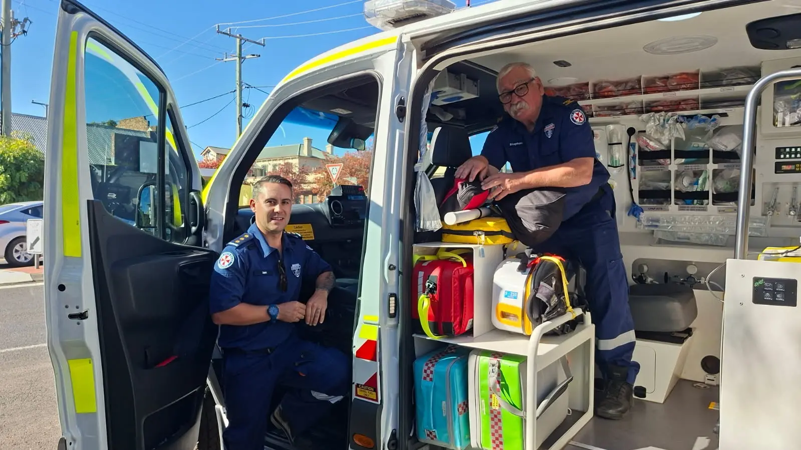 Paramedic Steve Pollard leaves Young ‘in good hands’