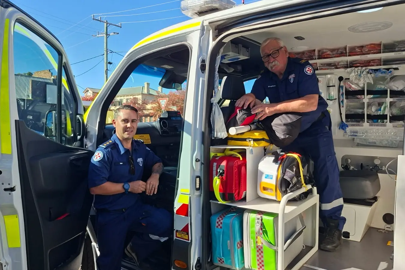 Paramedic Steve Pollard leaves Young ‘in good hands’
