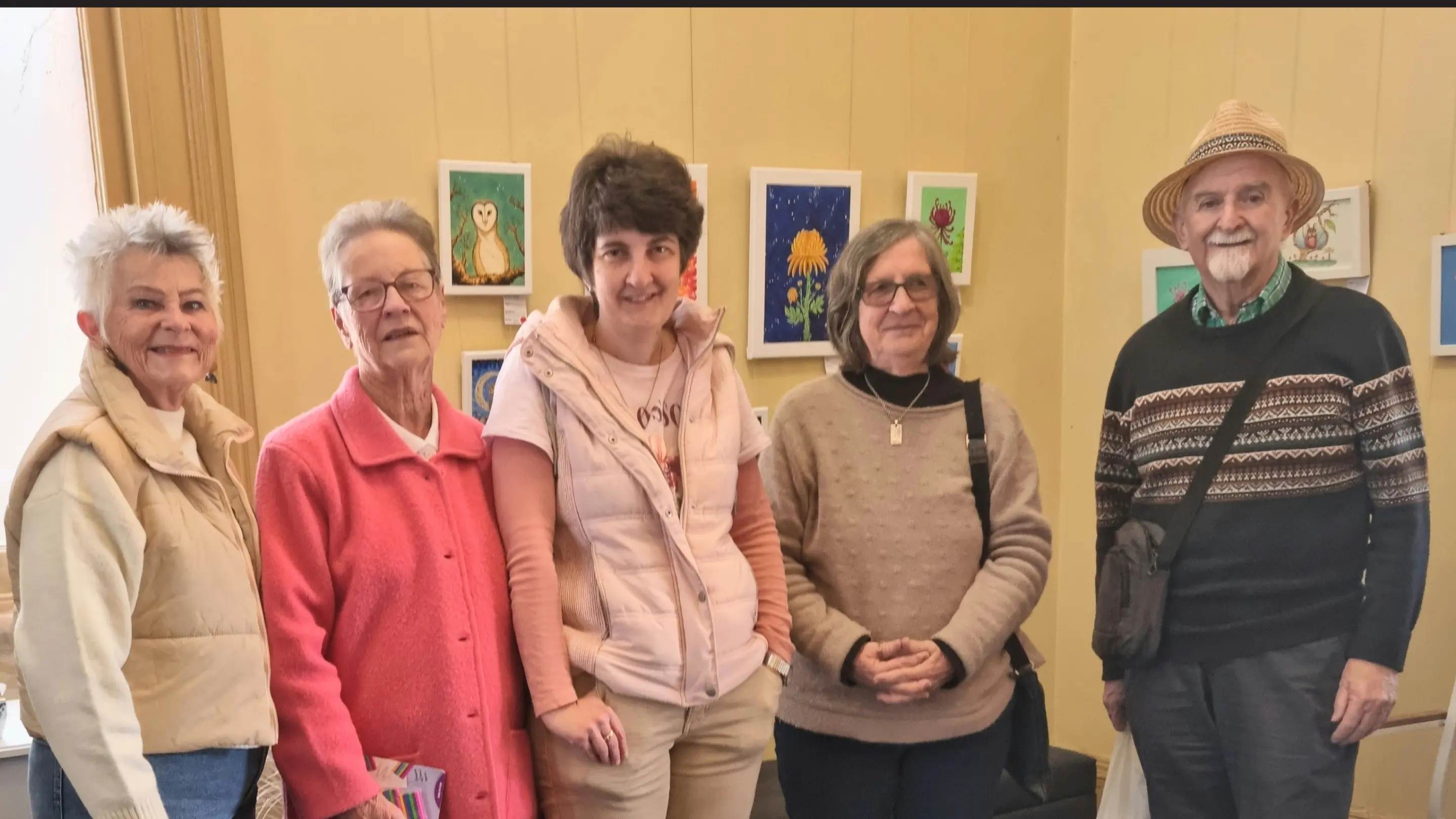 Visitors and Locals Enjoy Opening of Kristy's Paint Box Exhibition