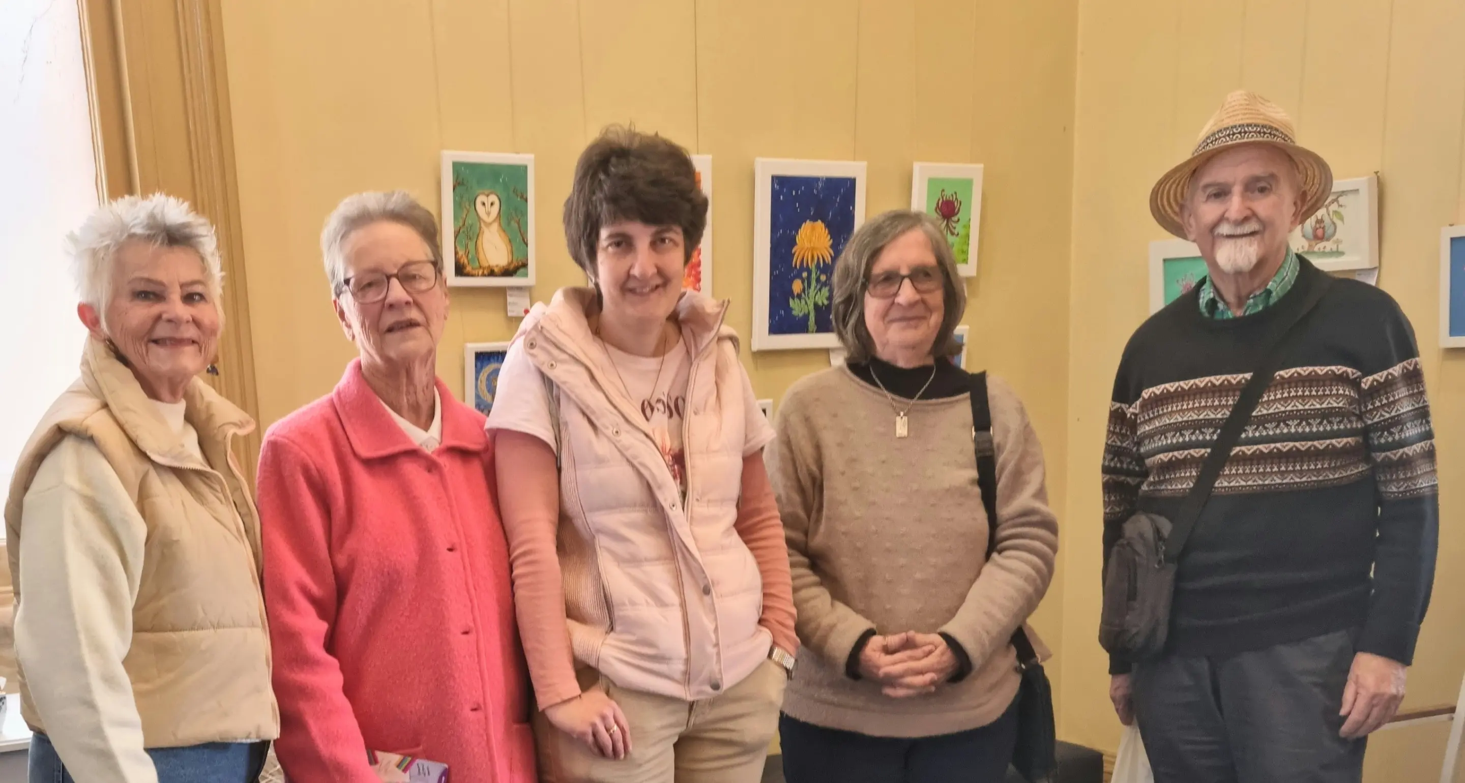 Visitors and Locals Enjoy Opening of Kristy's Paint Box Exhibition