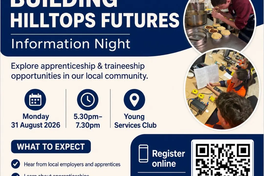 <p>Building Hilltops Futures Information Night to connect young people with local pathways.</p>\\n
