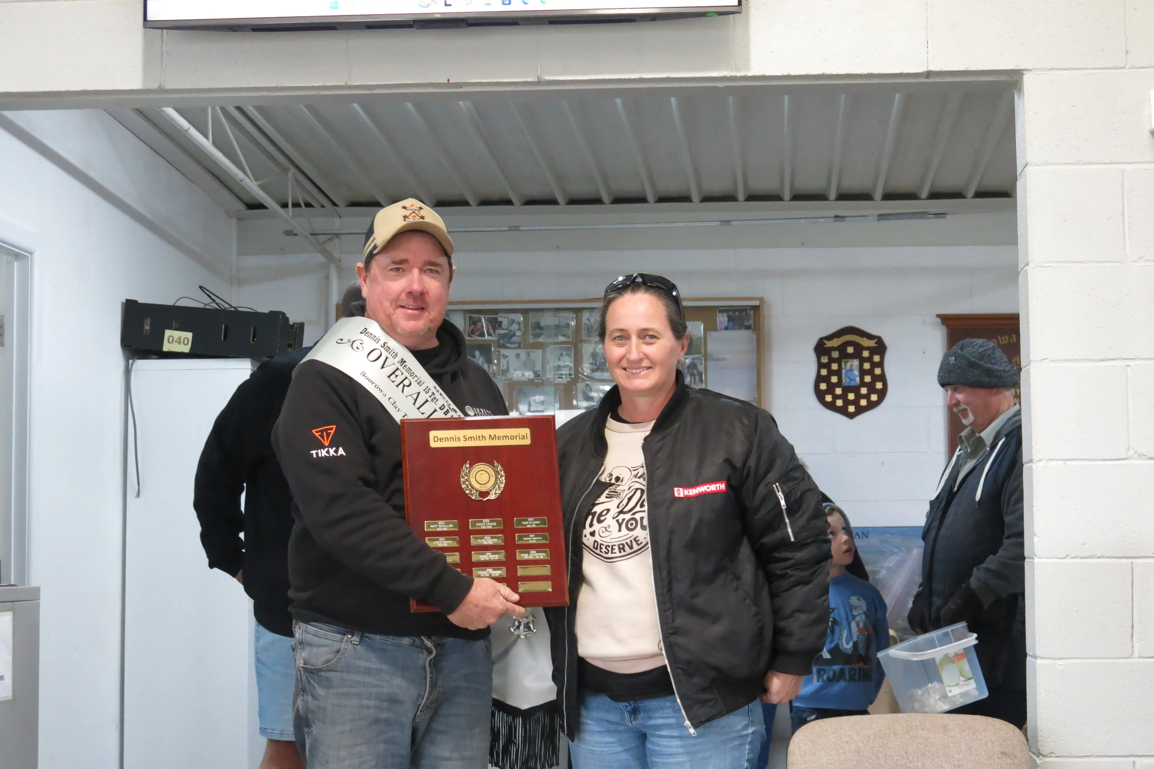 <p> Tony O\\'Leary Dennis Smith Memorial Overall winner with Dennis\\'s daughter Angela presenting the prize</p>\\n