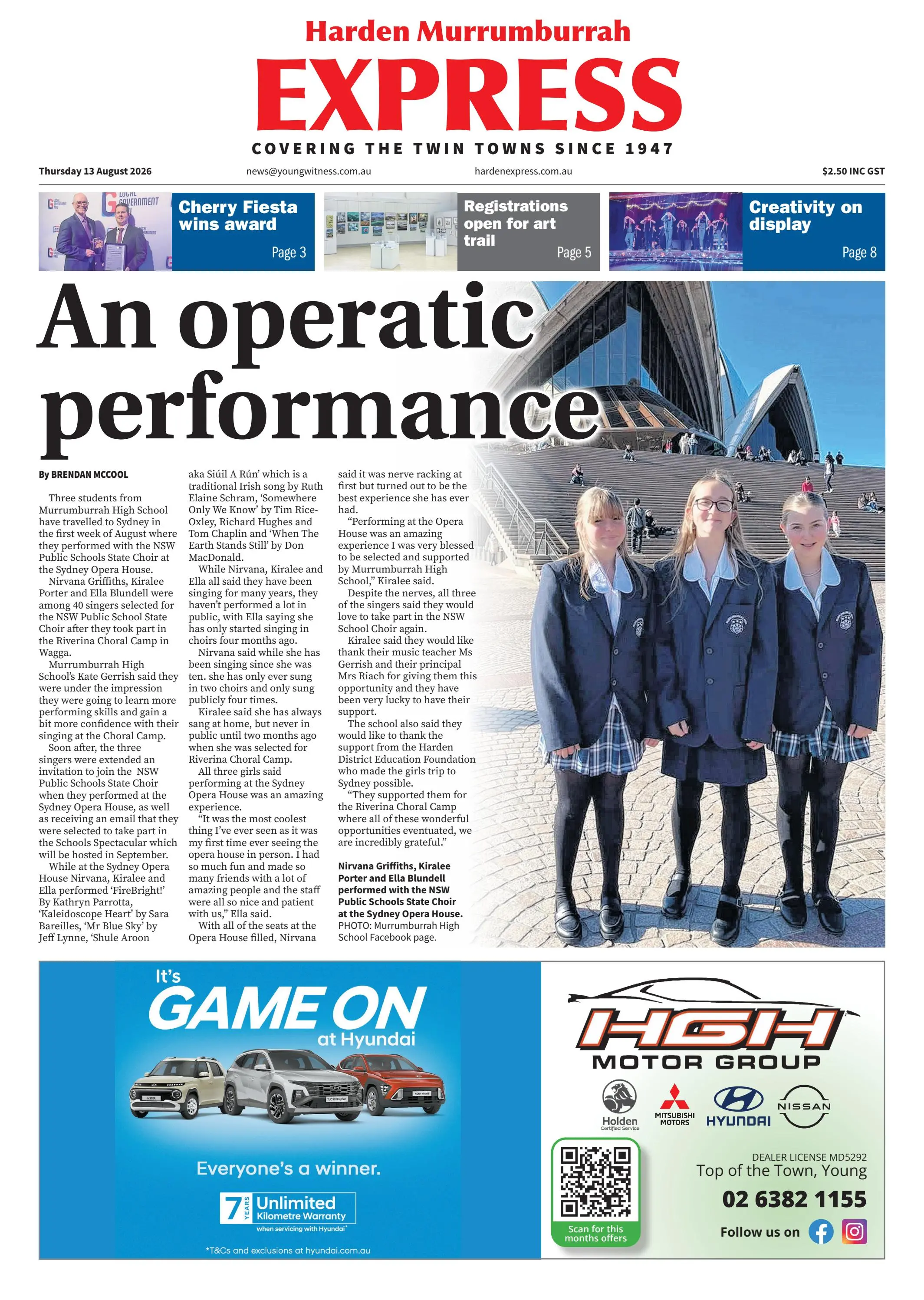 Harden Murrumburrah Express, Thursday, August 13, 2026