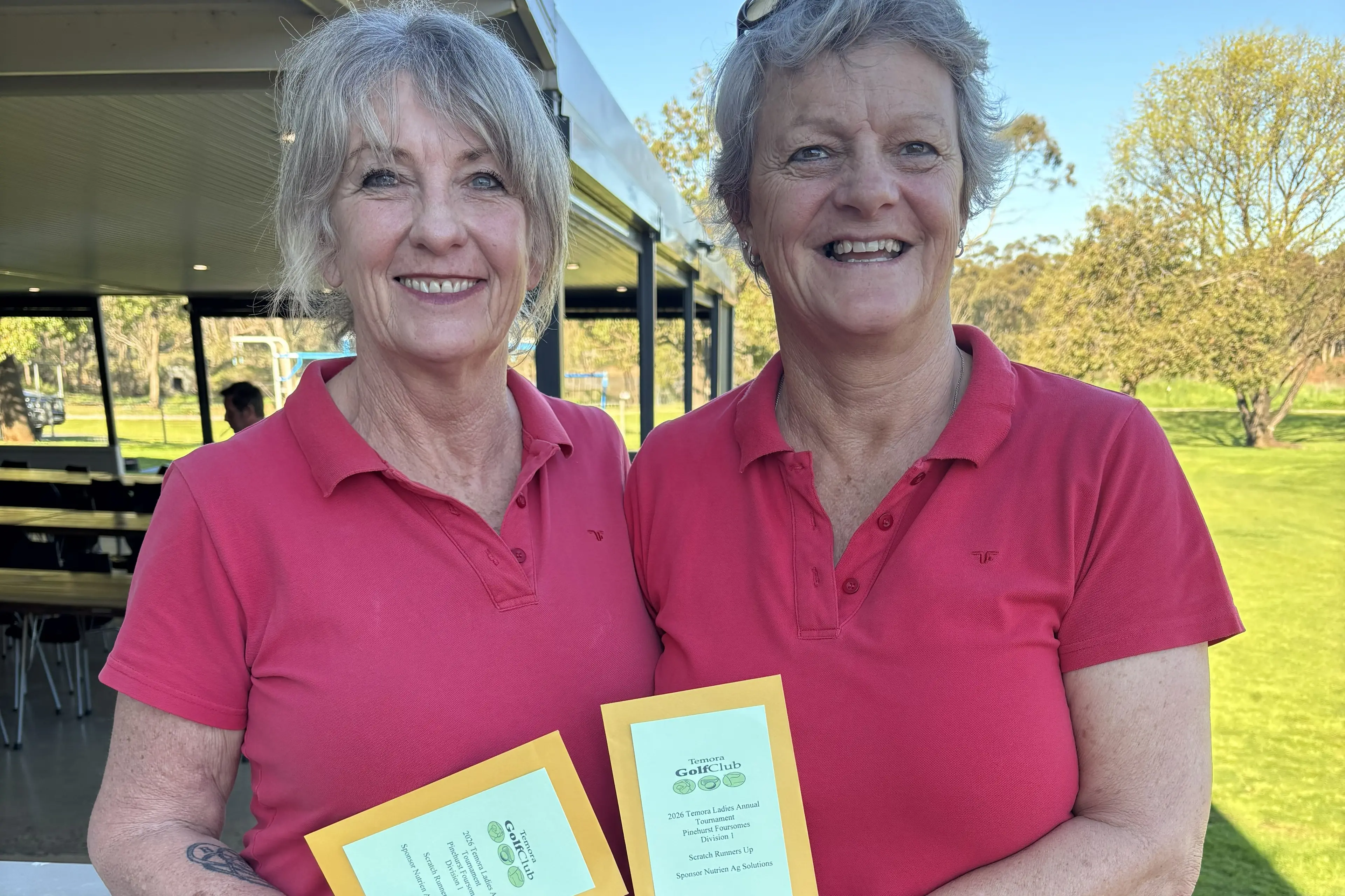 <p>Cheryl and Leanne were Temora Pinehurst Foursomes Division 1 runners-up.</p>\\n