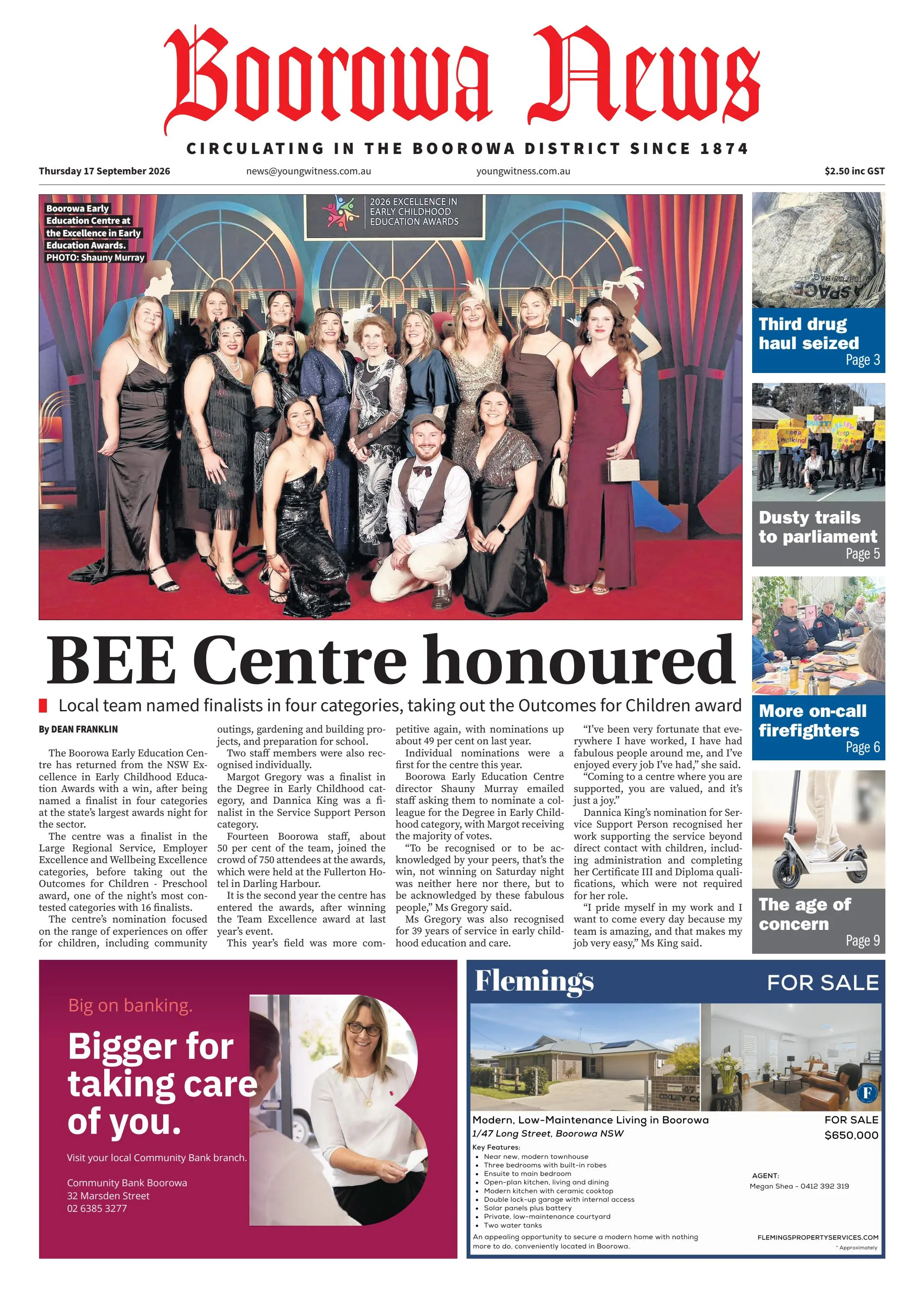 Boorowa News, Thursday, 17 September, 2026