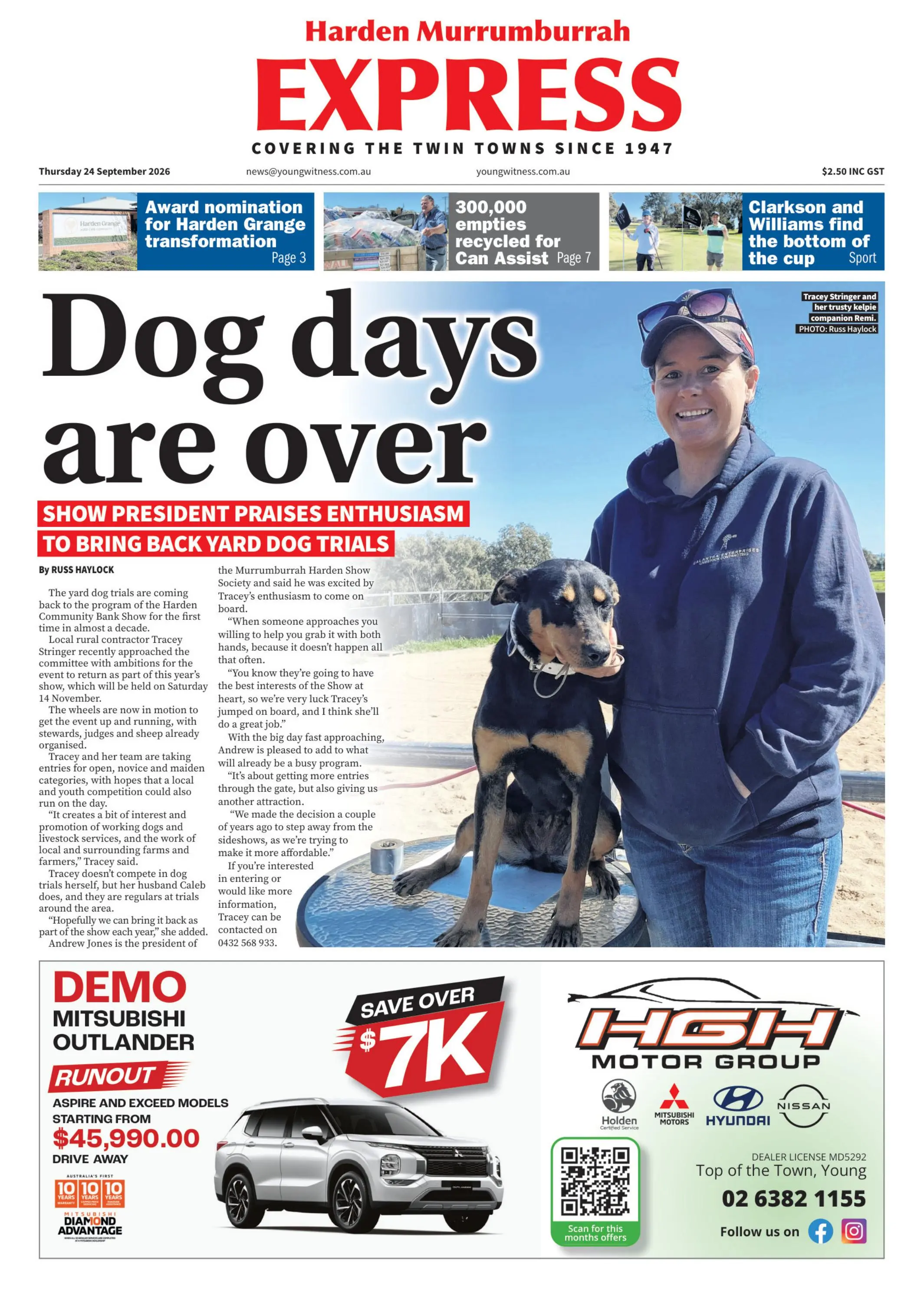 Harden Murrumburrah Express, Thursday, 24 September, 2026