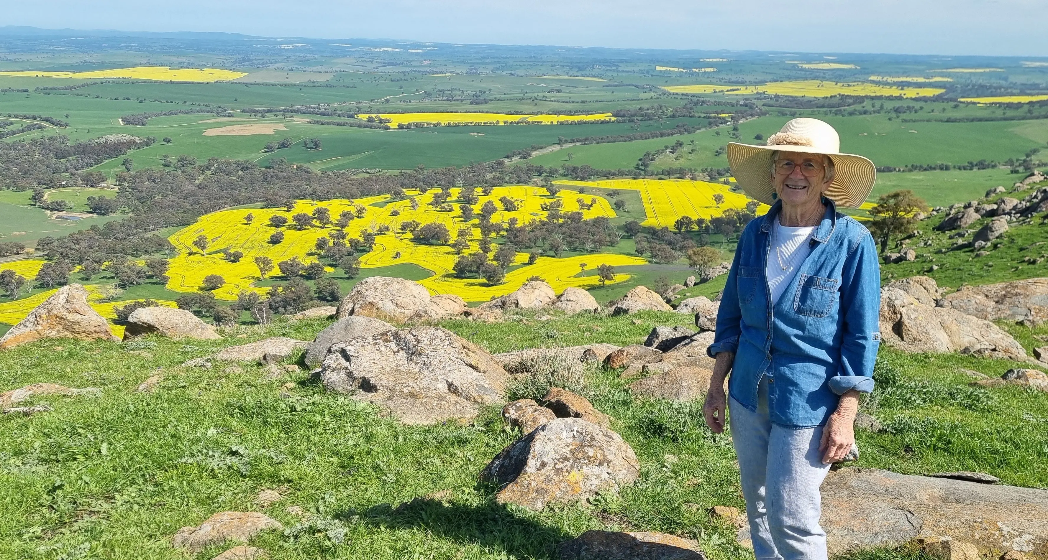 Heather climbs Mount Bobbara on fundraising walk