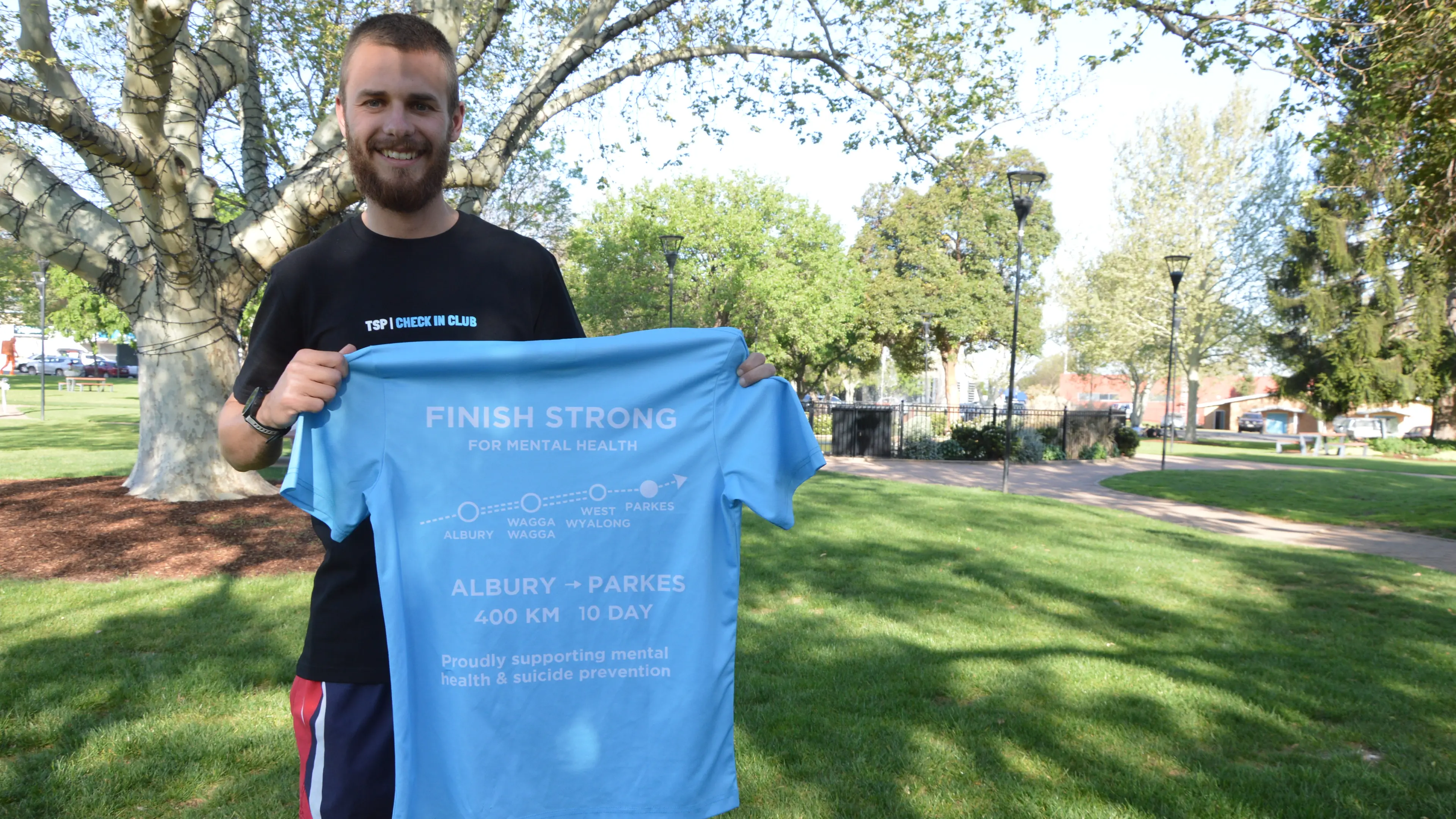 Every step starts a conversation: Parkes man to run a marathon every day for 10 days