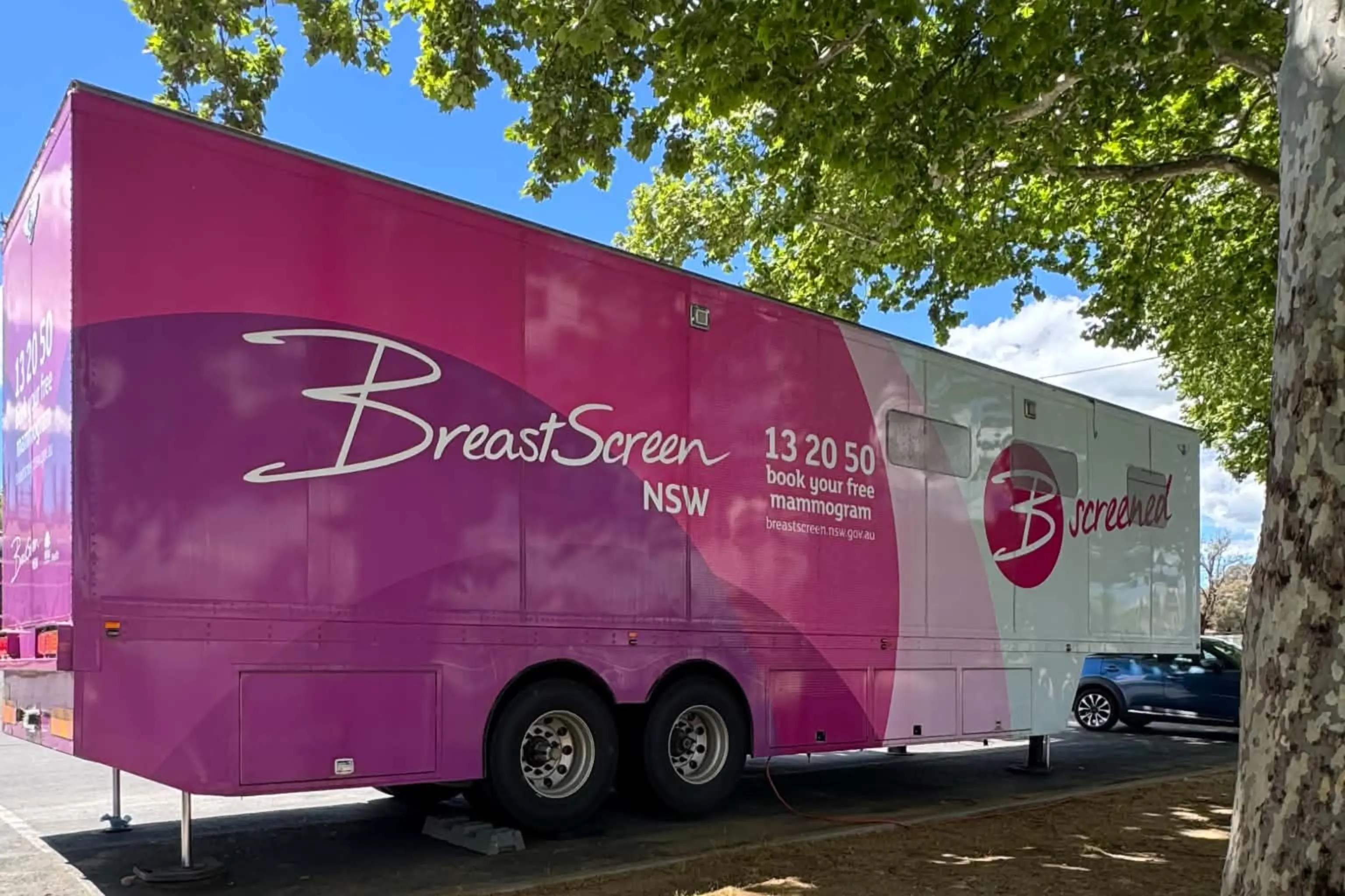 <p>The BreastScreen NSW mobile screening unit provides free mammograms for eligible women, helping make breast cancer screening more accessible to regional communities. </p>\\n