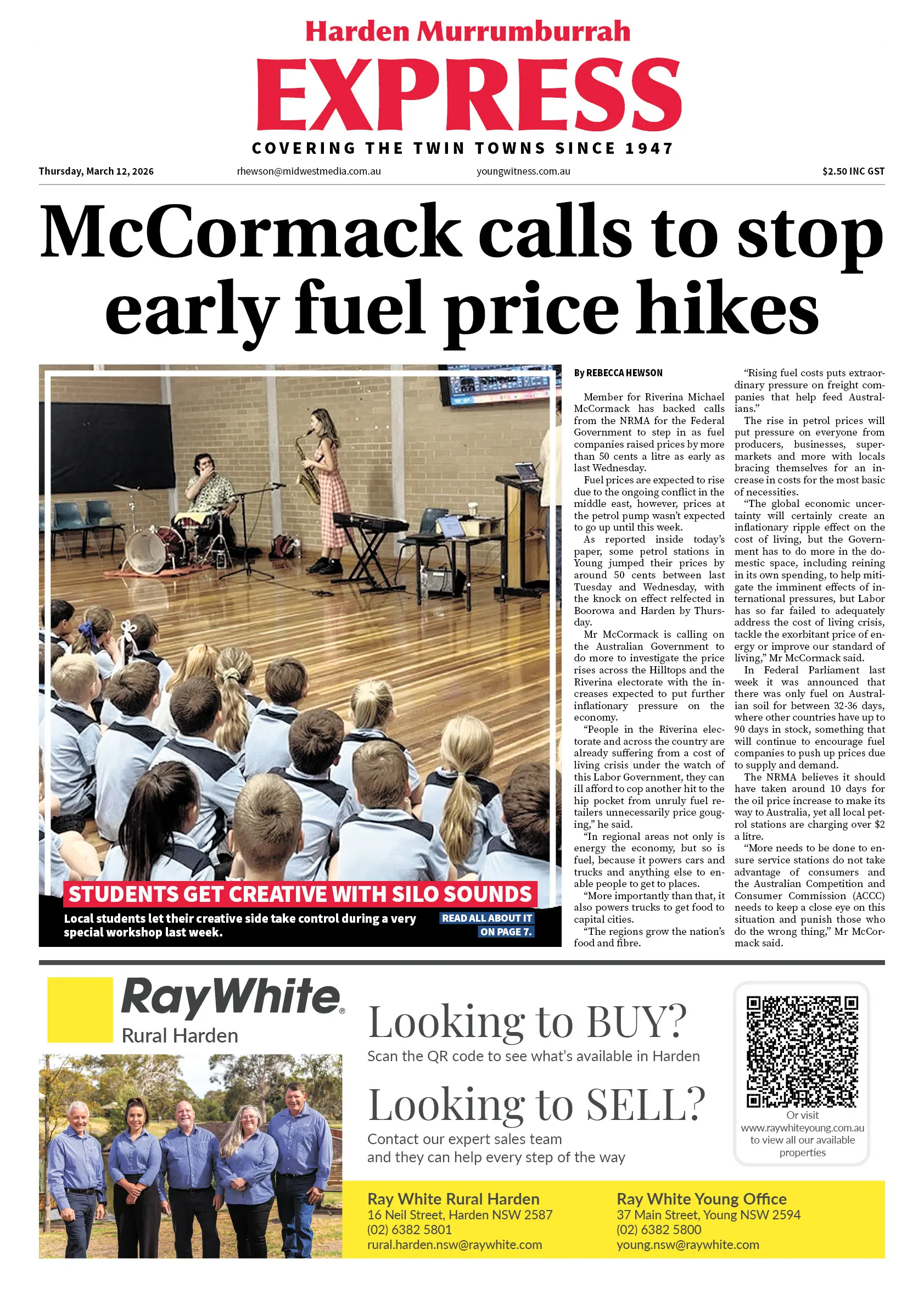 Harden Murrumburrah Express, Thursday, March 12, 2026