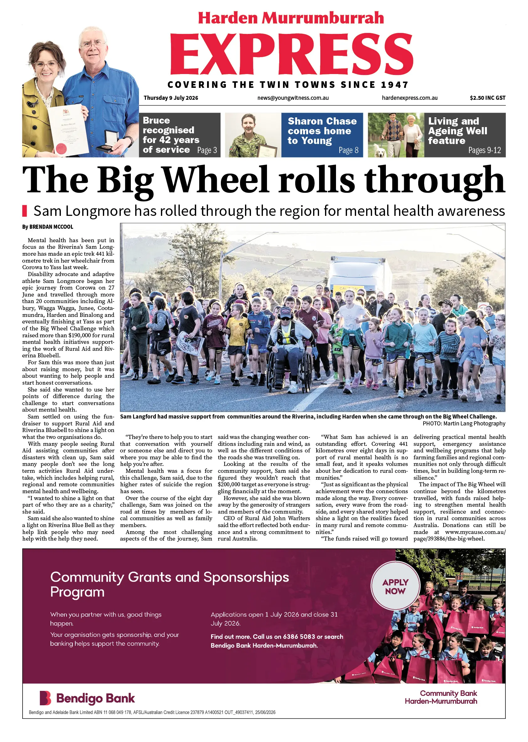Harden Murrumburrah Express, Thursday 9 July 2026