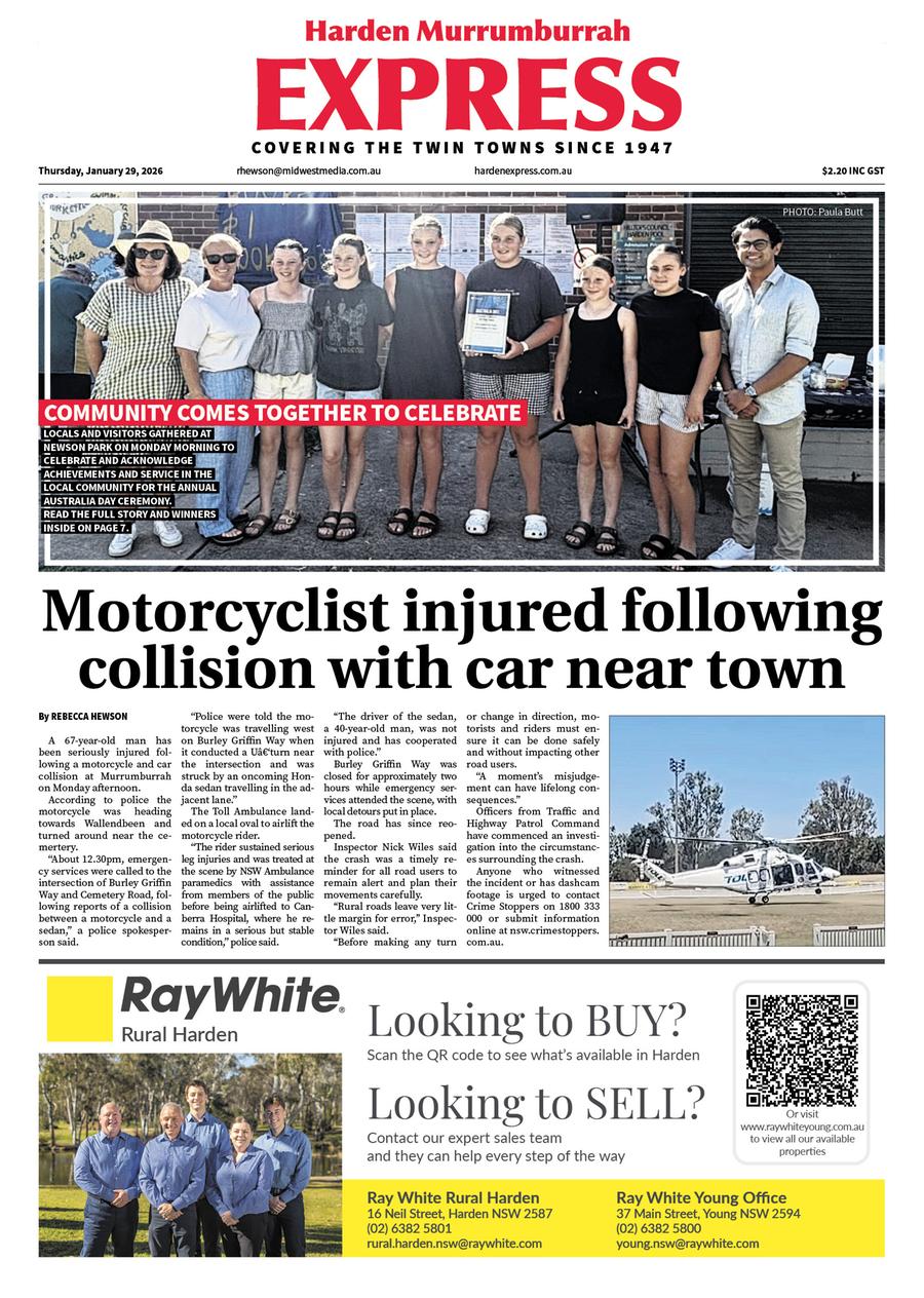 Harden Murrumburrah Express, Thursday, January 29, 2026