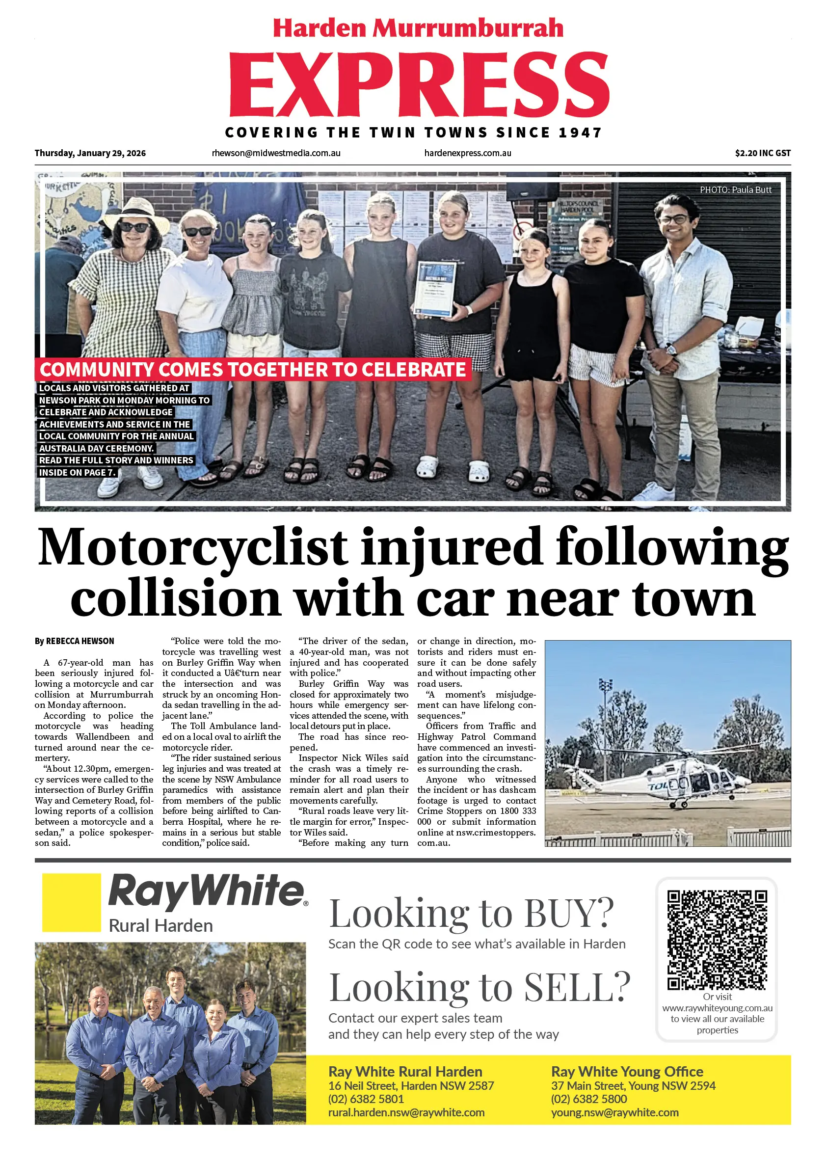 Harden Murrumburrah Express, Thursday, January 29, 2026