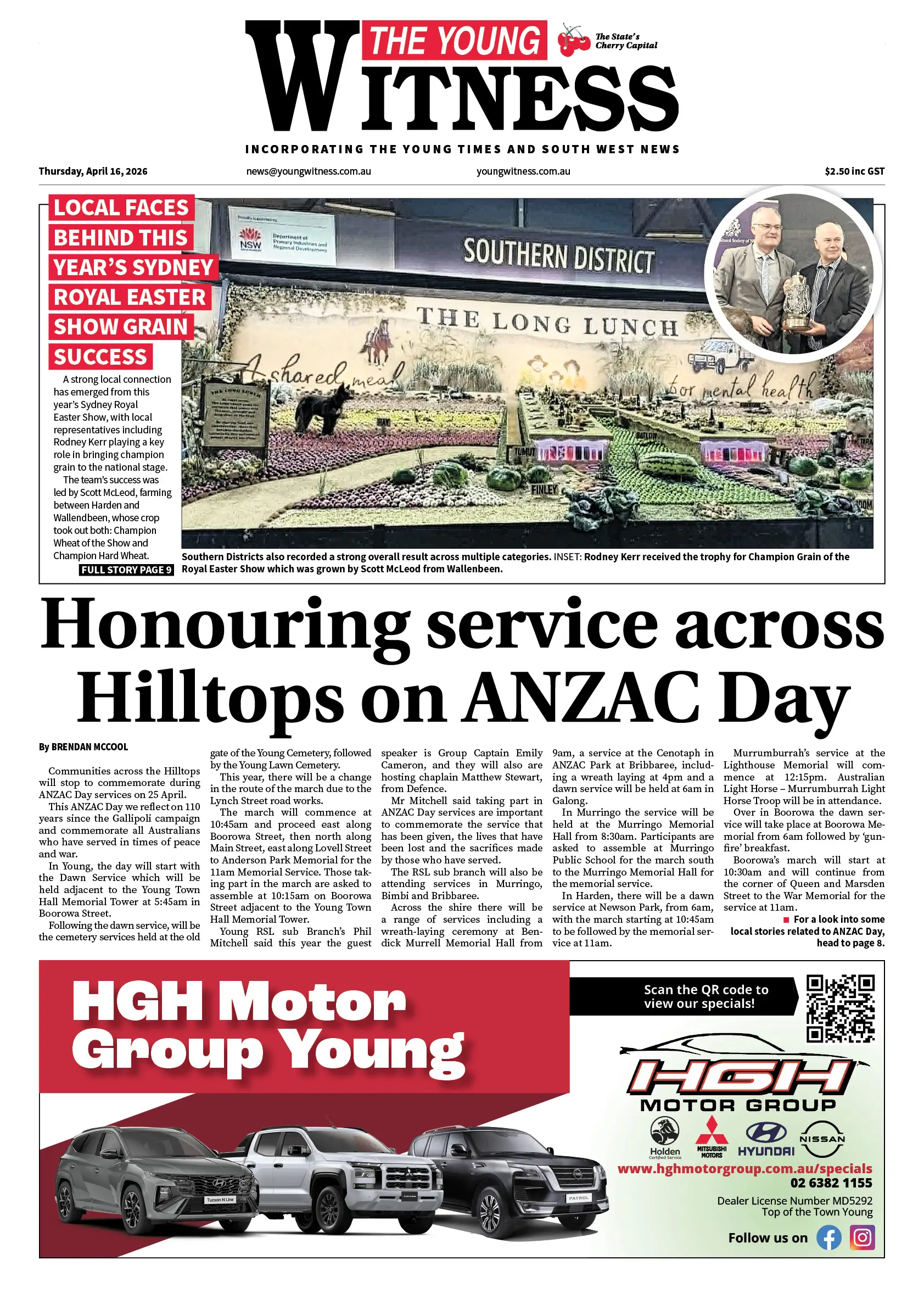 Young Witness, Thursday, April 16, 2026