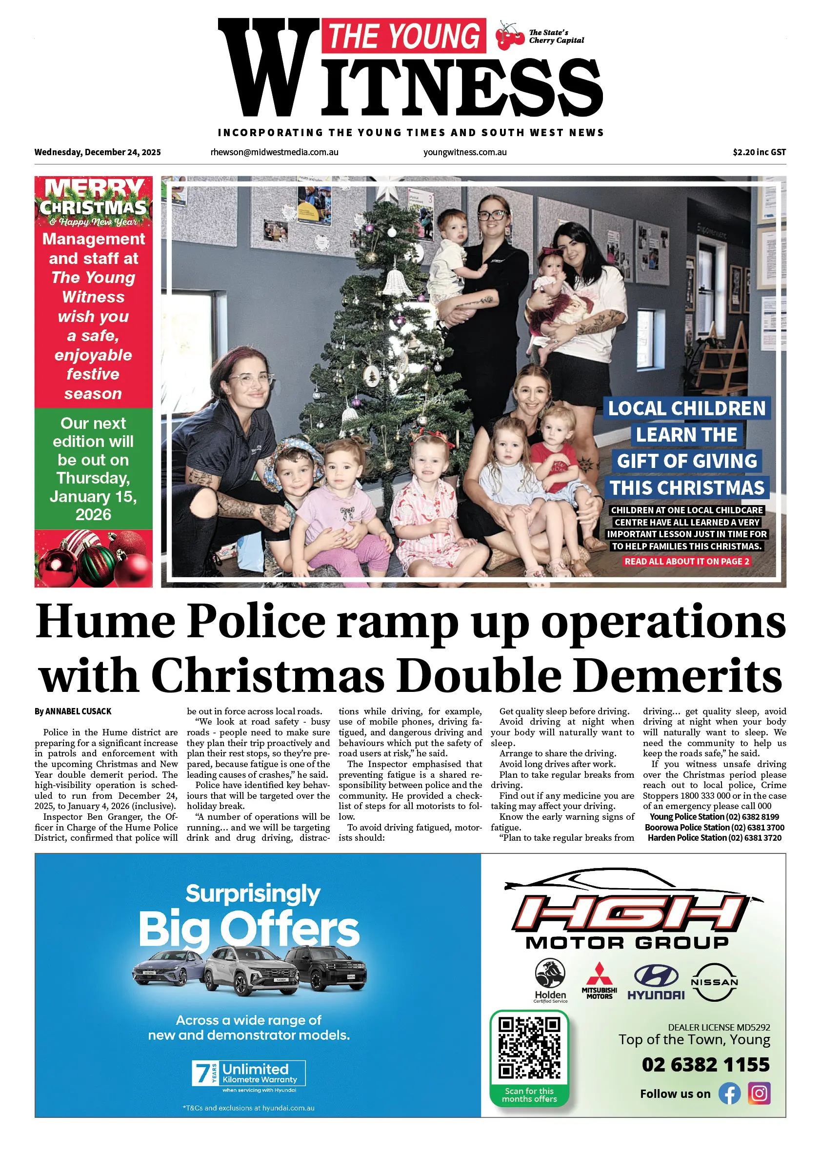 Young Witness, Wednesday, December 24, 2025