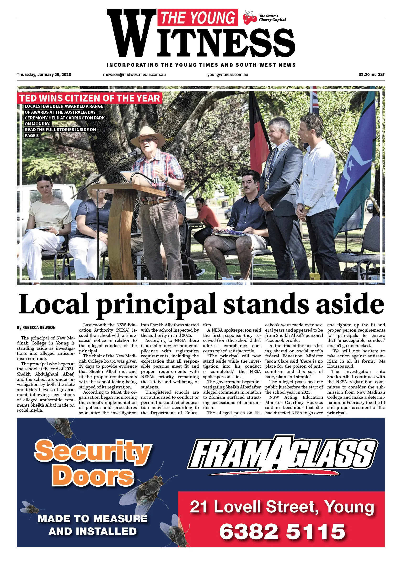 Young Witness, Thursday, January 29, 2026