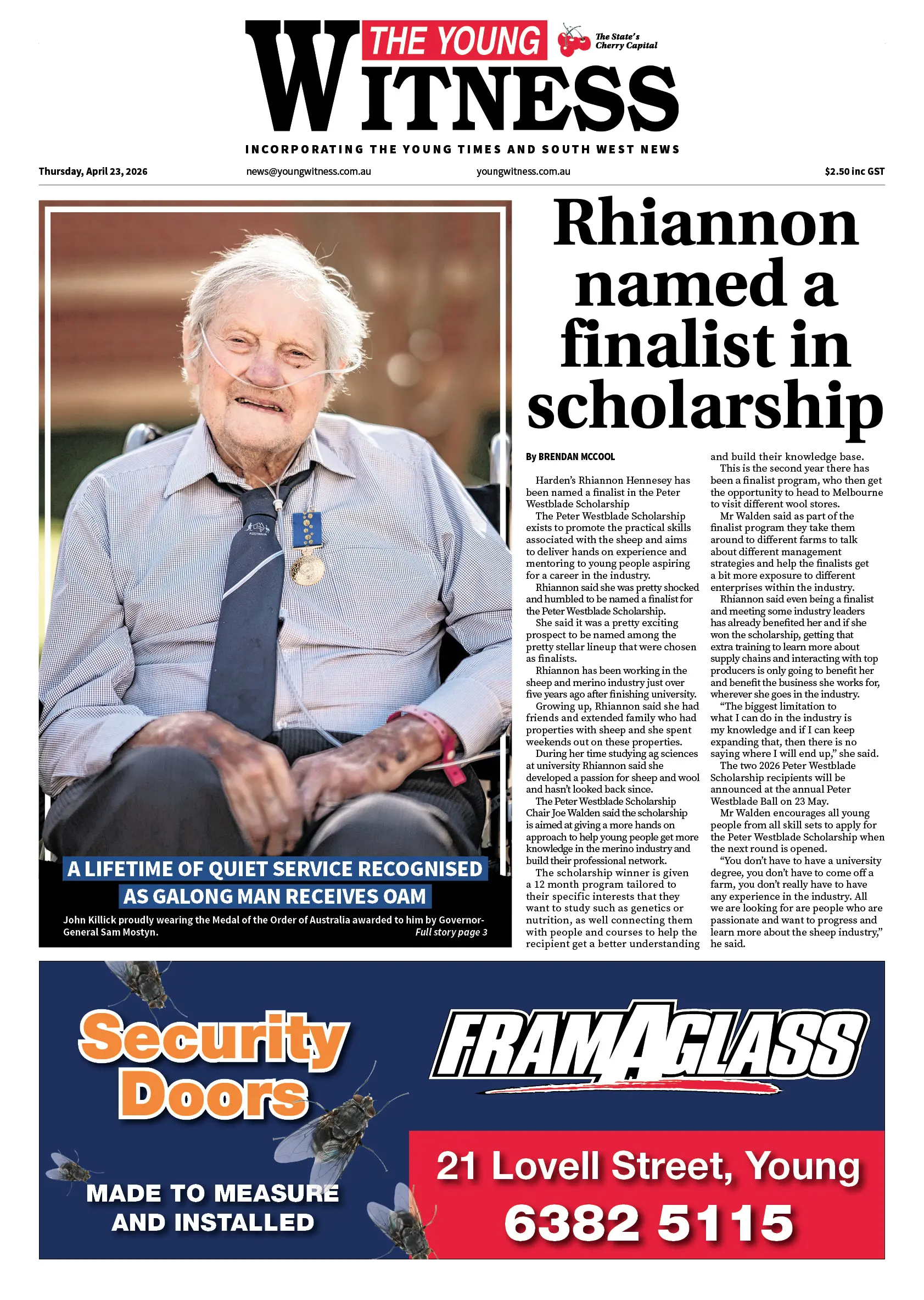 Young Witness, Thursday, April 23, 2026