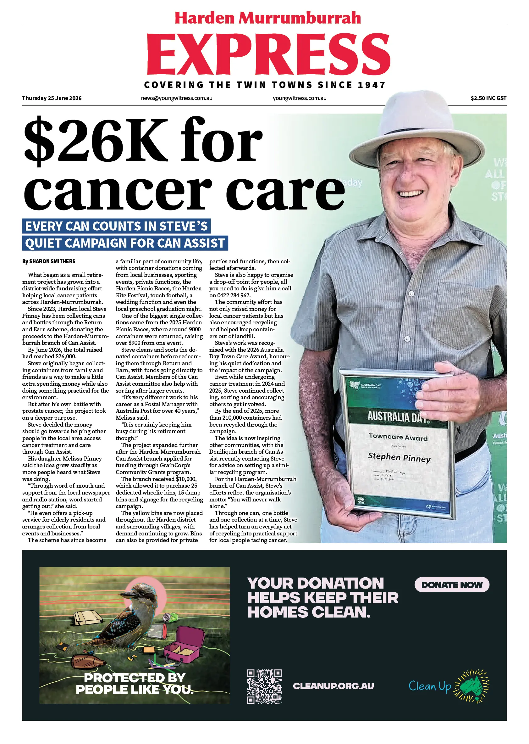 Harden Murrumburrah Express, Thursday 25 June 2026