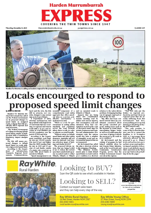 Harden Murrumburra Express, Thursday, November 6, 2025