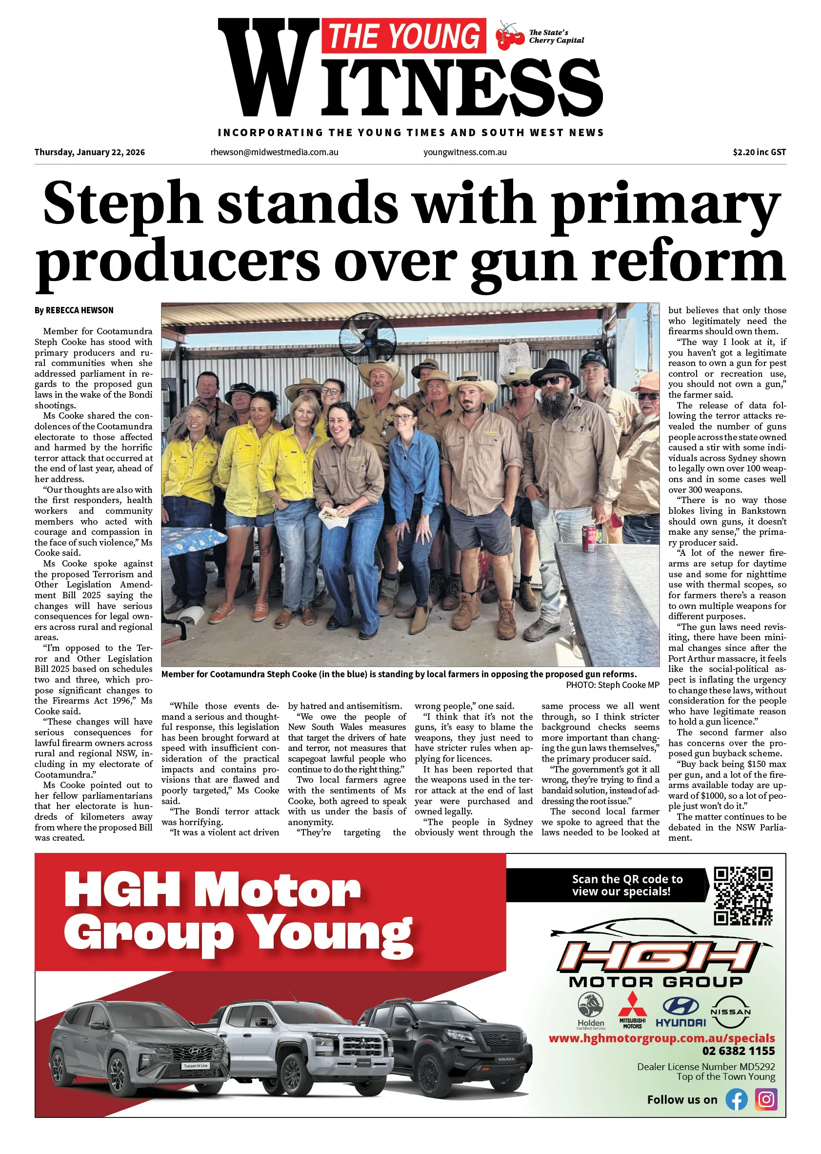 Young Witness, Thursday, January 22, 2026