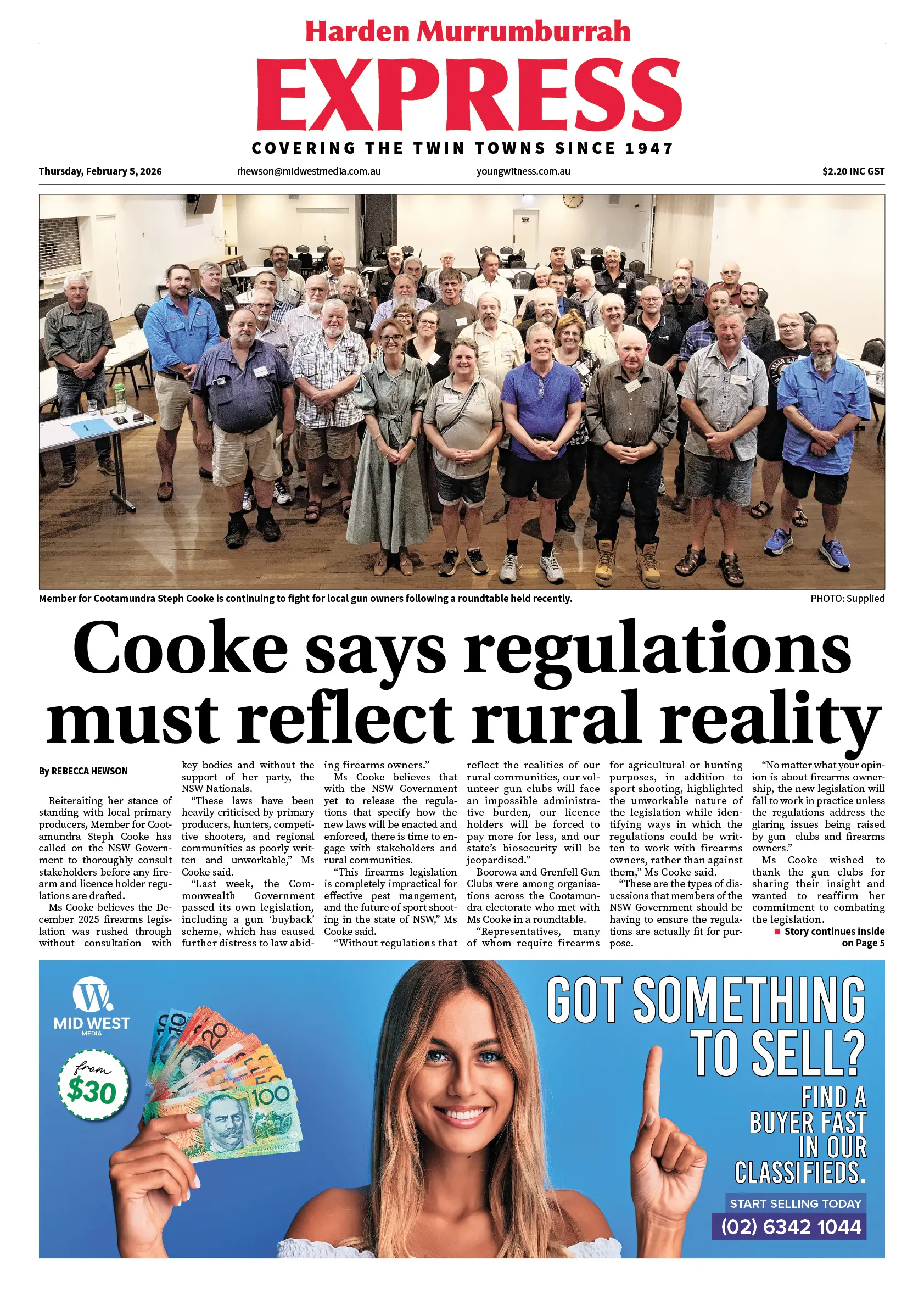 Harden Murrumburrah Express, Thursday, February 5, 2026