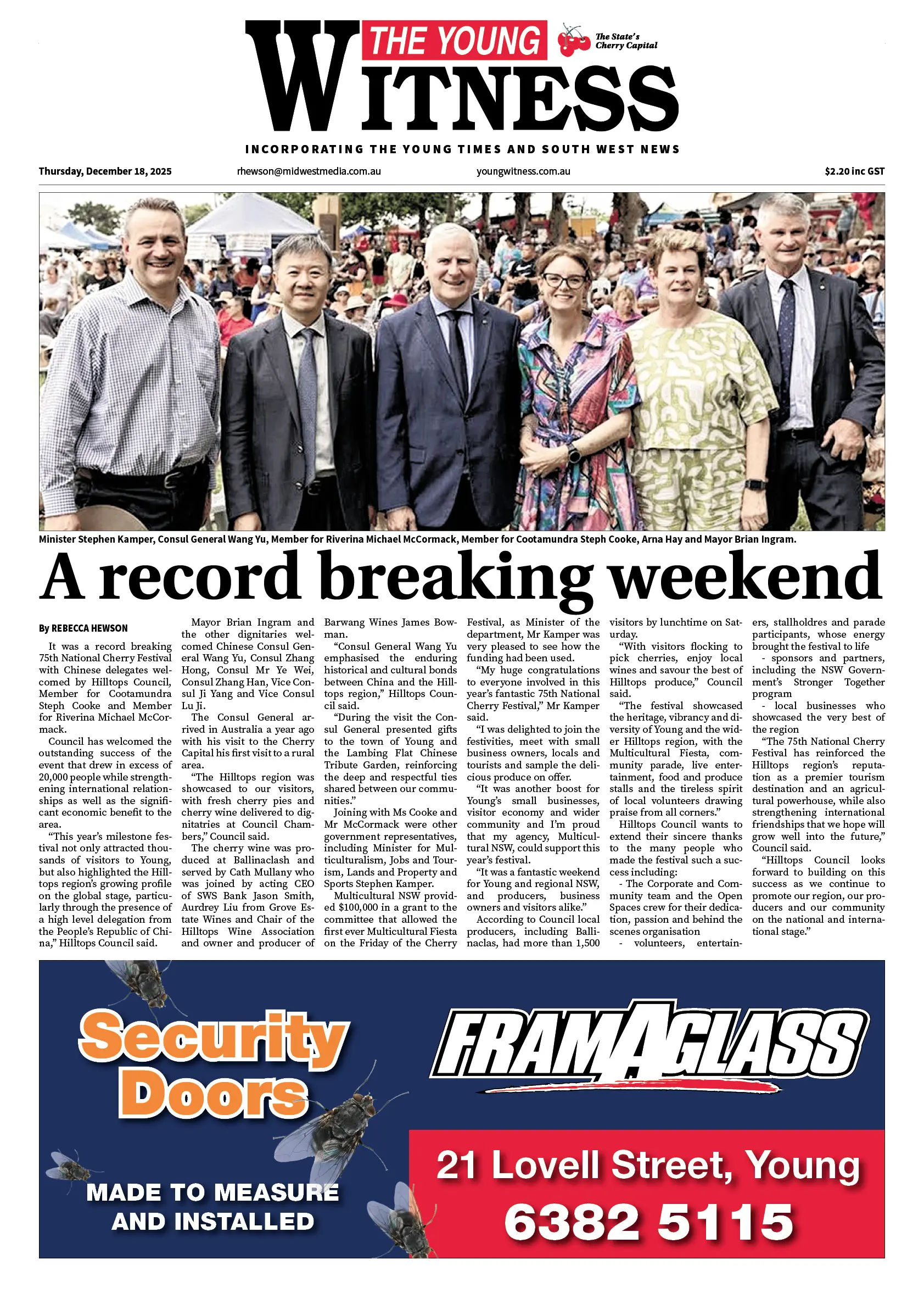 The Young Witness, Thursday, December 18, 2025