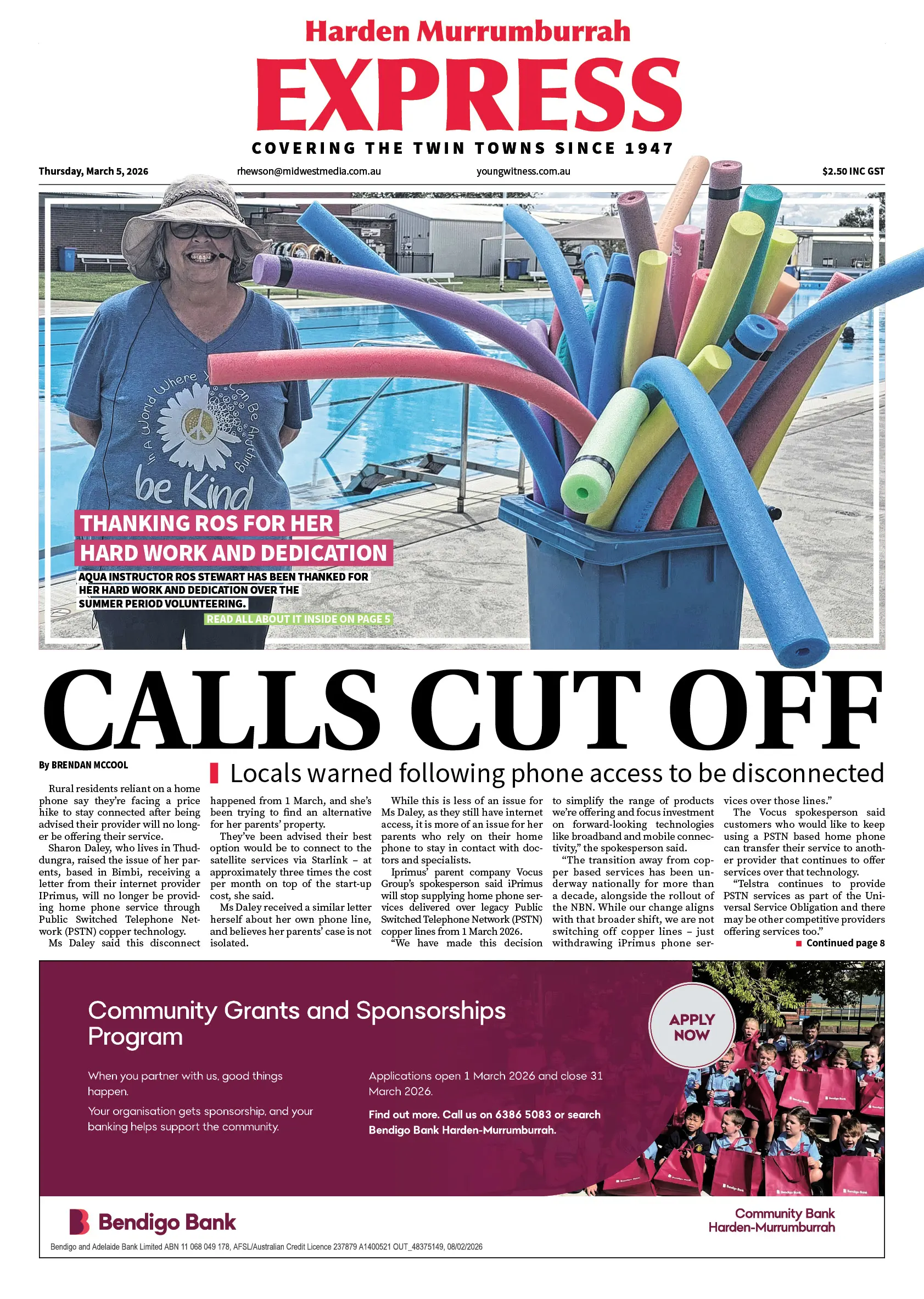 Harden Murrumburrah Express, Thursday, March 5, 2026