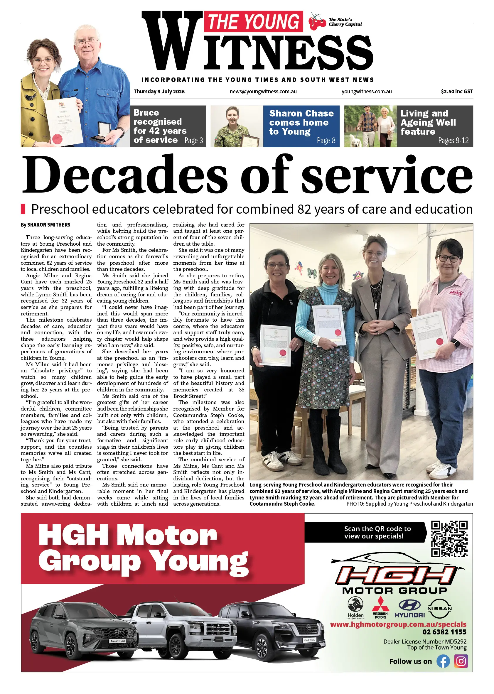 Young Witness, Thursday 9 July 2026