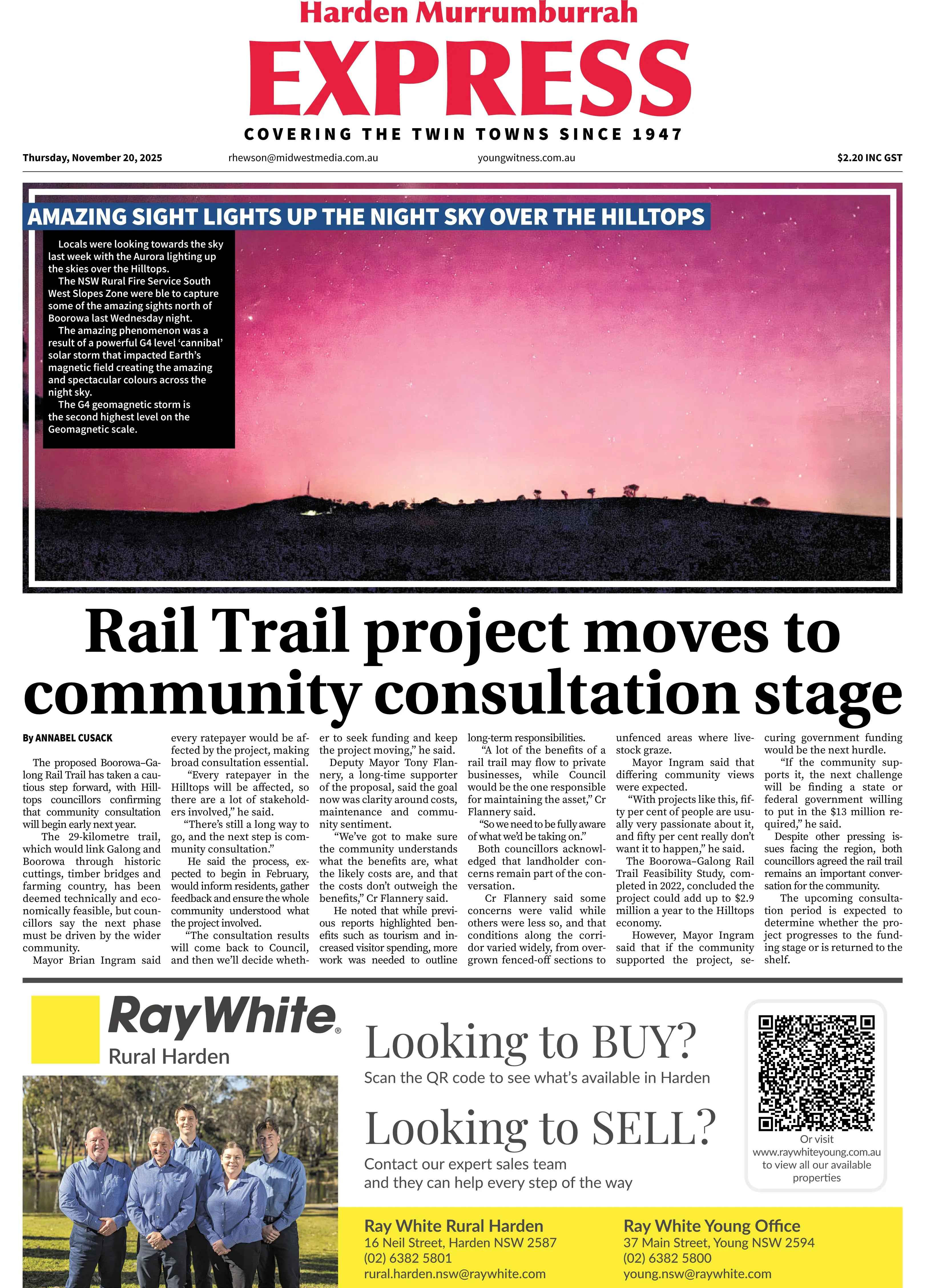 Harden Murrumburrah Express, Thursday, November 20, 2025